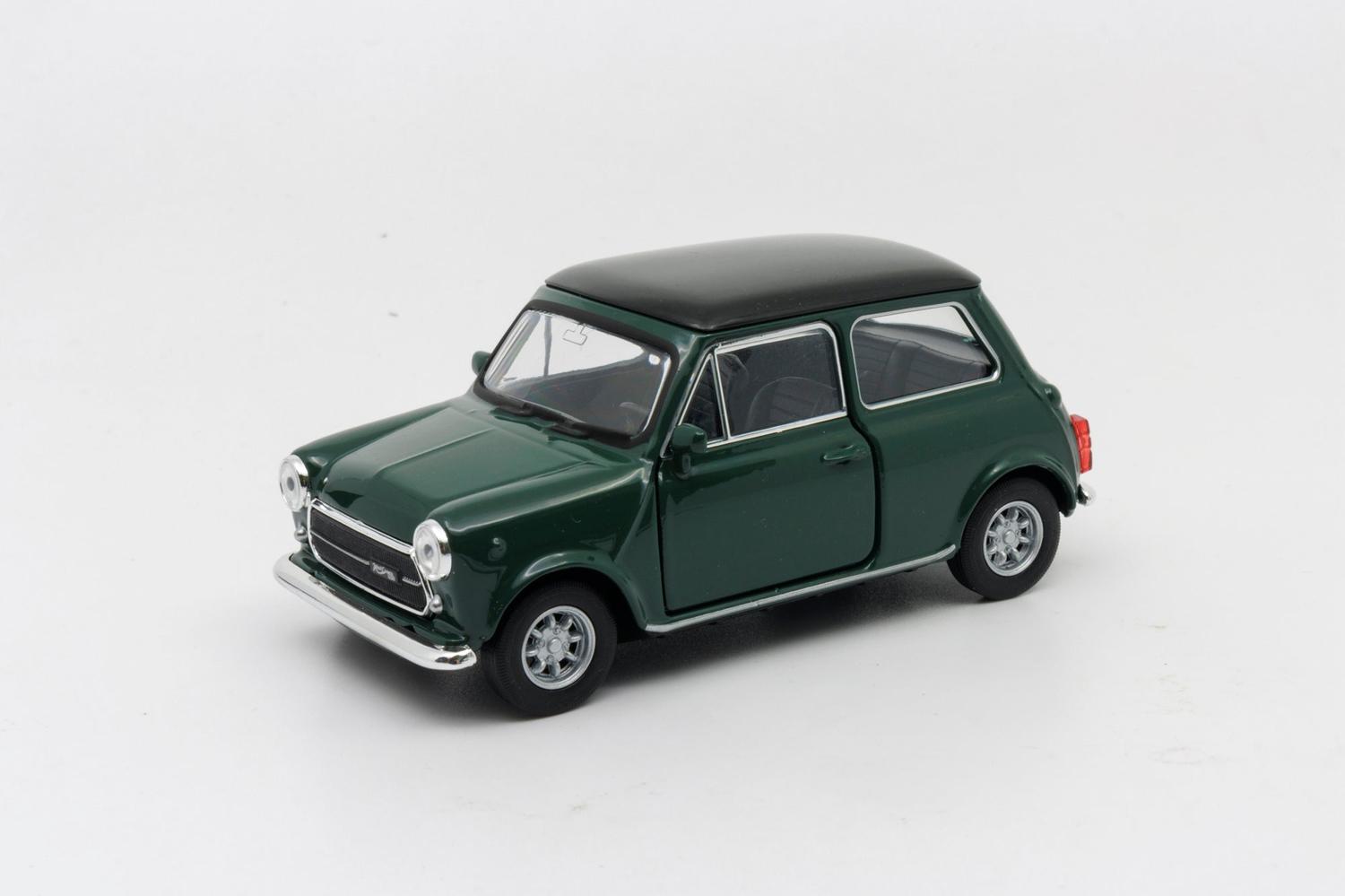 AUTO DE METAL MINI COOPER 1300 A ESCALA 1:34-1:39 WELLY - 1