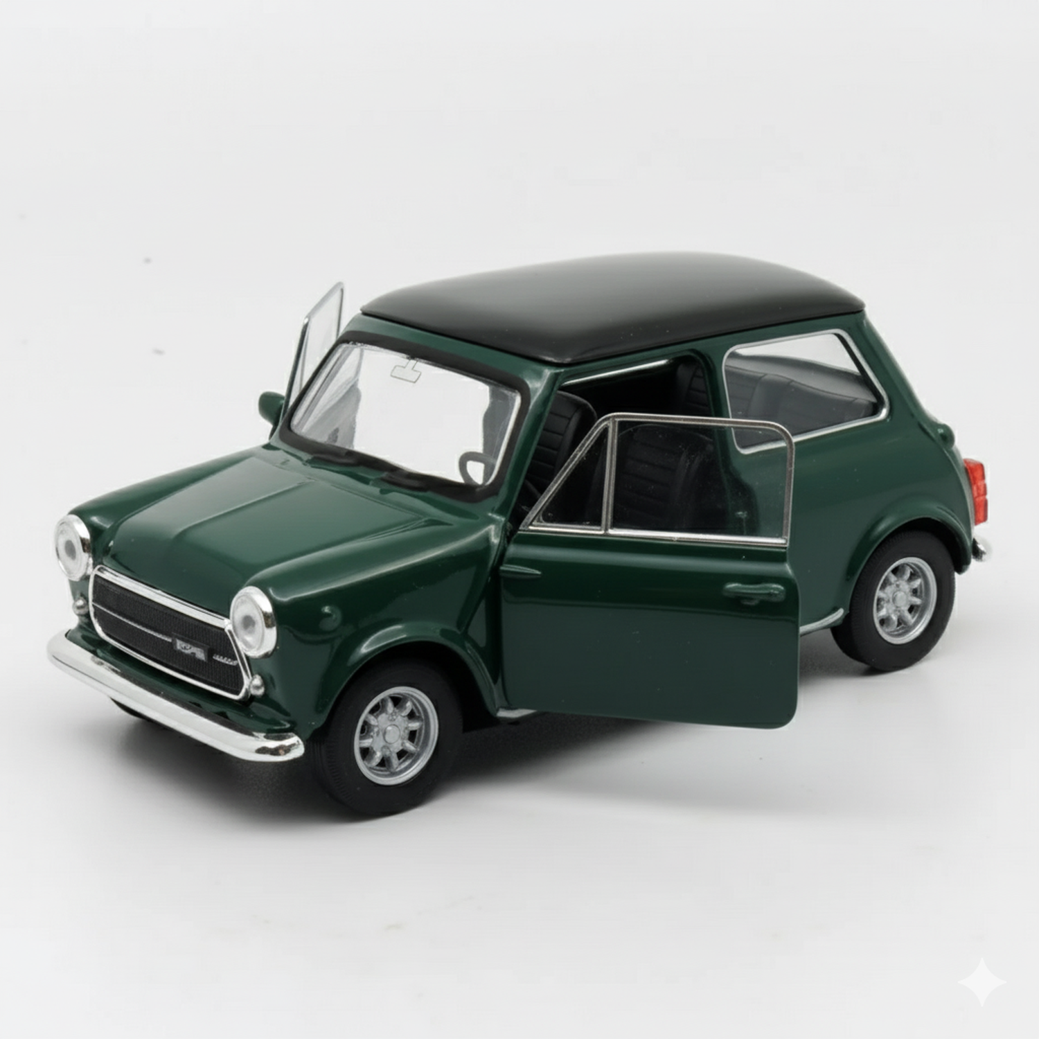 AUTO DE METAL MINI COOPER 1300 A ESCALA 1:34-1:39 WELLY - 5