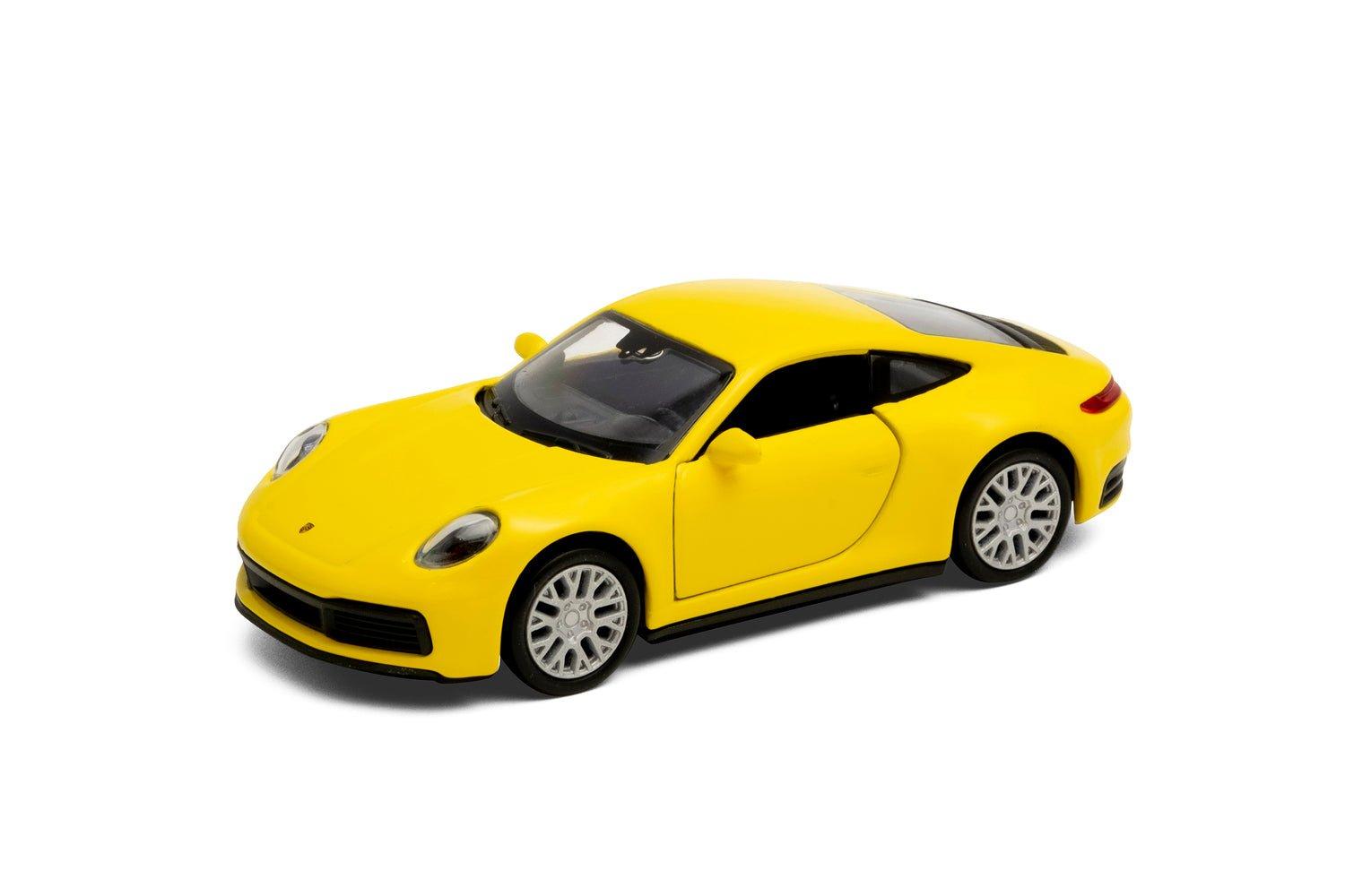 AUTO DE METAL PORSCHE 911 CARRERA 4S A ESCALA 1:34-1:39 WELLY - 1