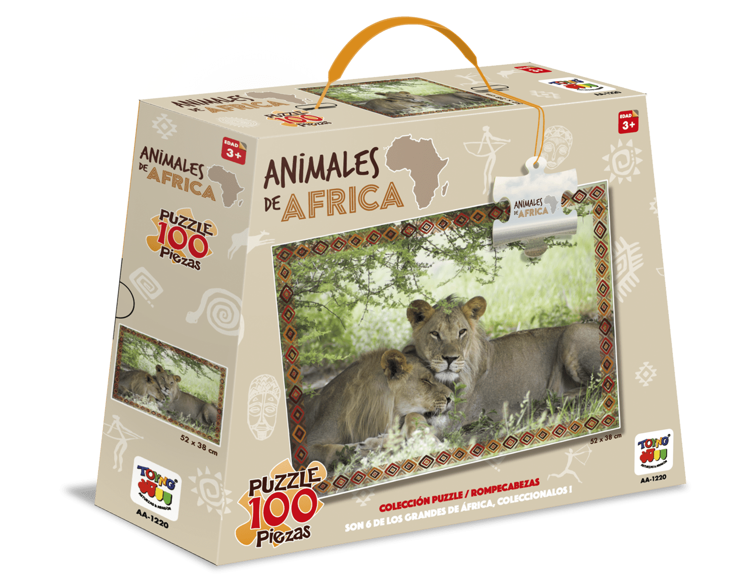 ROMPECABEZAS LEONES (100 PIEZAS) - TOYNG - PERÚ - 1