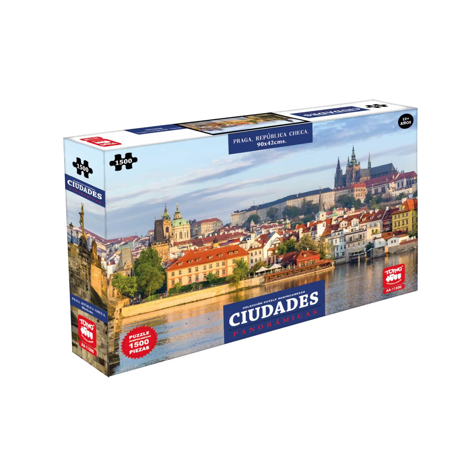 ROMPECABEZA 1500 PIEZAS PRAGA PANORÁMICO - TOYNG - 4