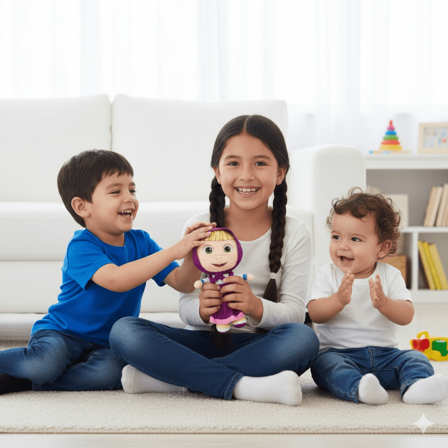 PELUCHE MASHA 25 CM - MASHA Y EL OSO - PERÚ - 6