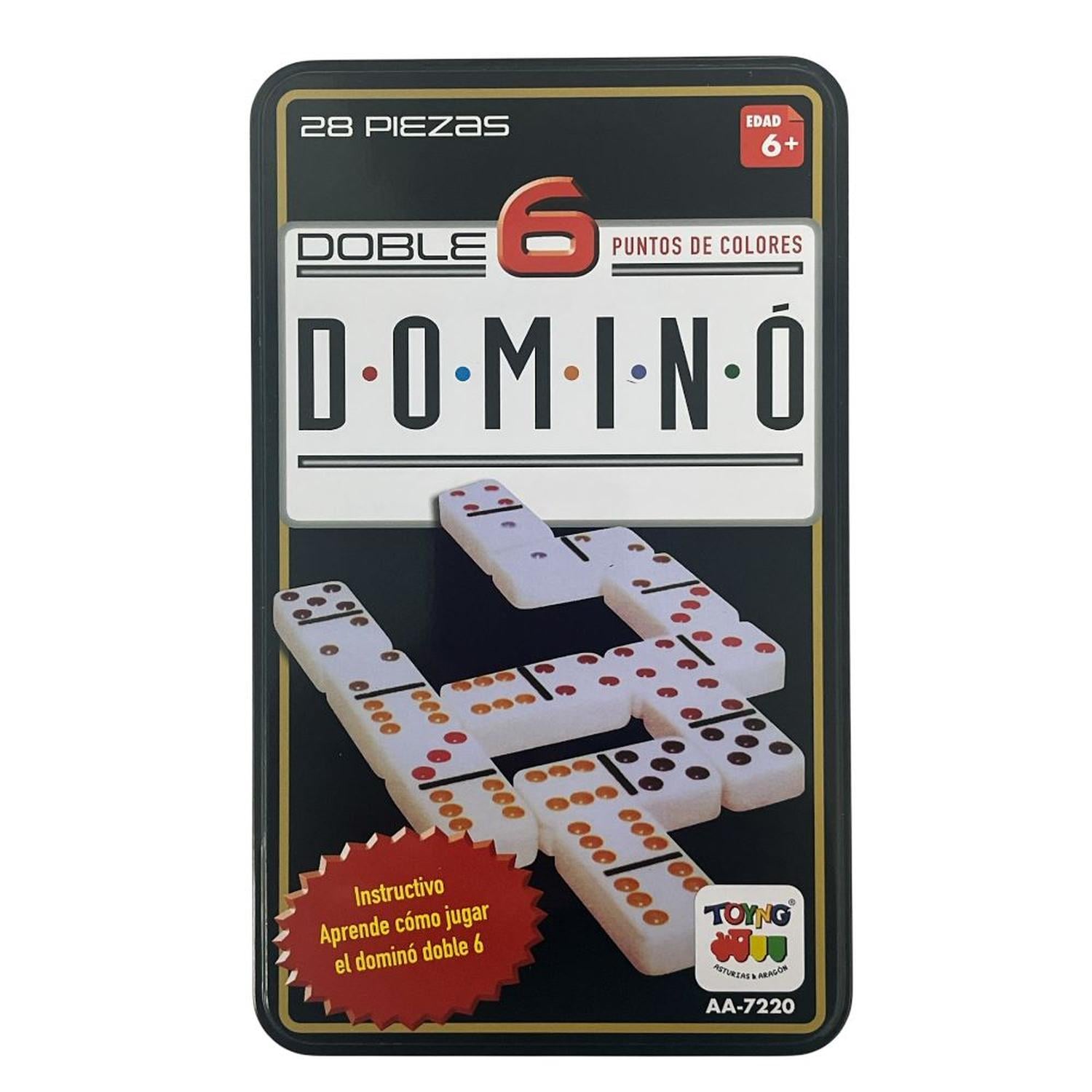 JUEGO DE MESA DOMINÓ 6 CAJA METÁLICA - TOYNG - PERÚ - 1