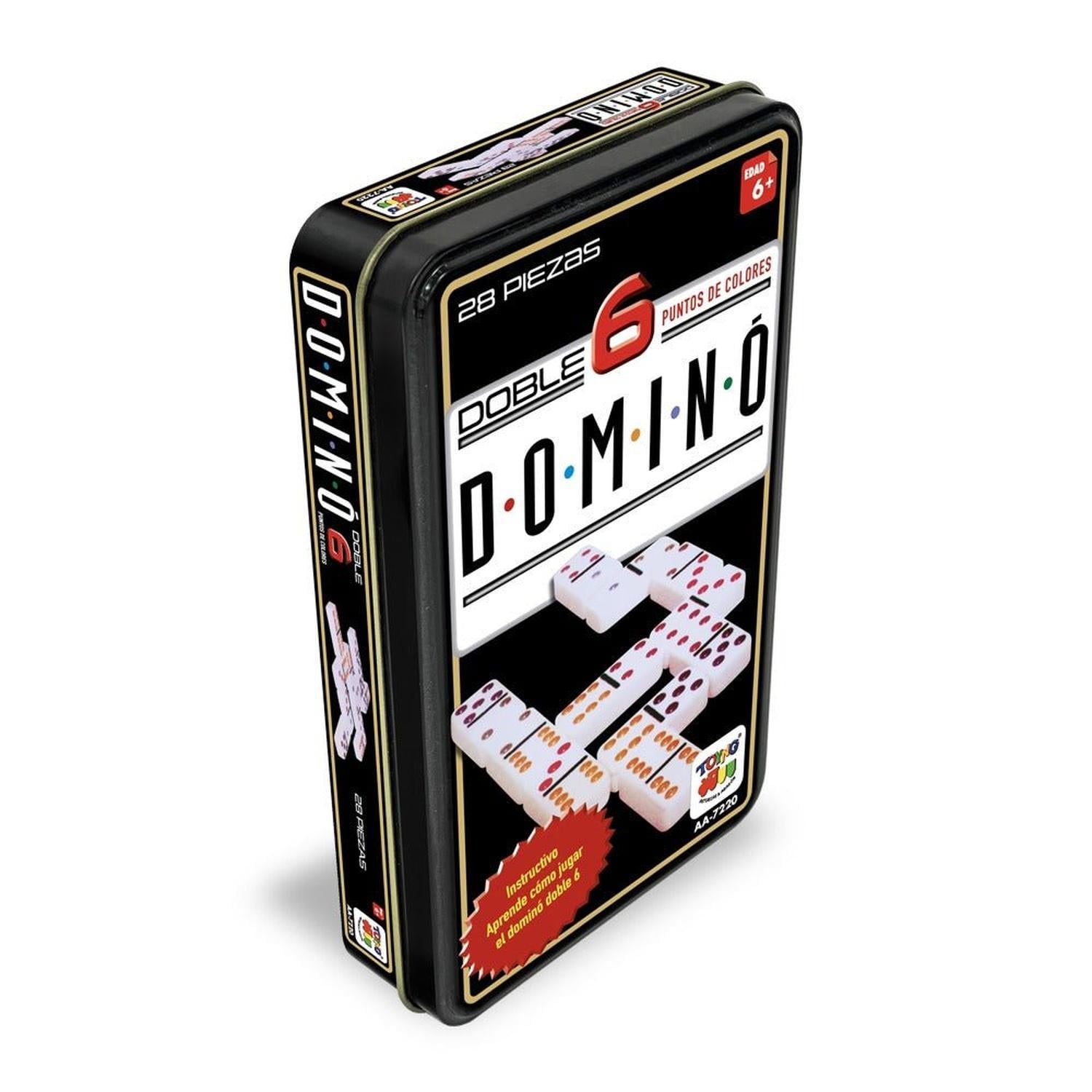 JUEGO DE MESA DOMINÓ 6 CAJA METÁLICA - TOYNG - PERÚ - 2