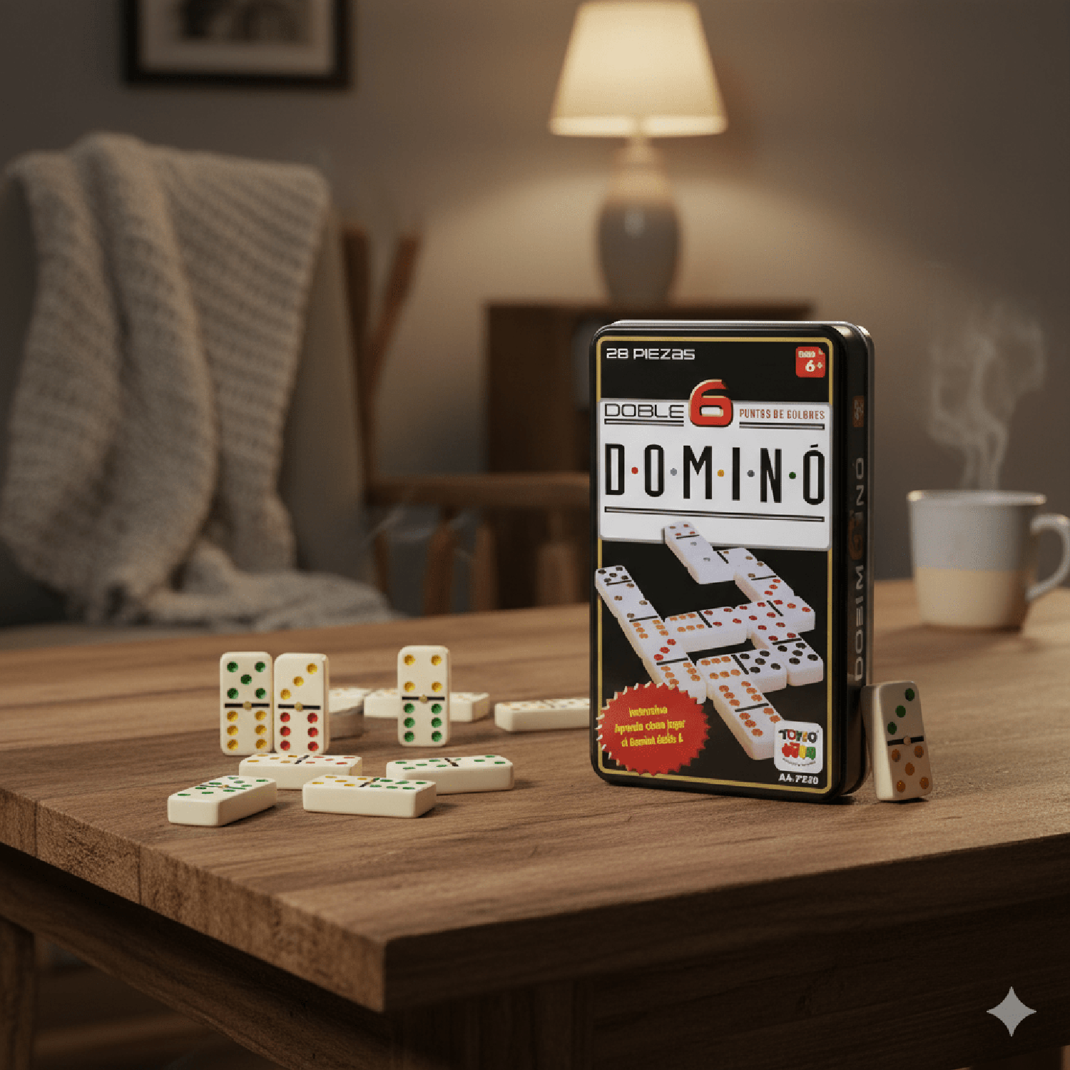 JUEGO DE MESA DOMINÓ 6 CAJA METÁLICA - TOYNG - PERÚ - 6