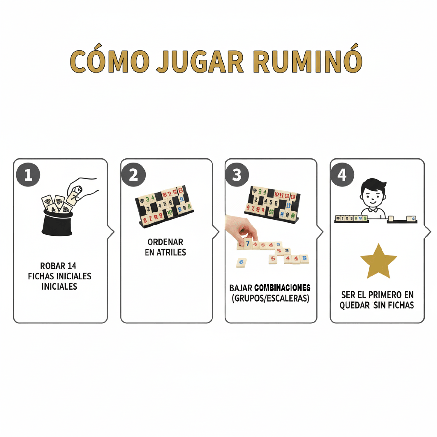 JUEGO DE MESA RUMINÓ PREMIUM - TOYNG - PERÚ - 4