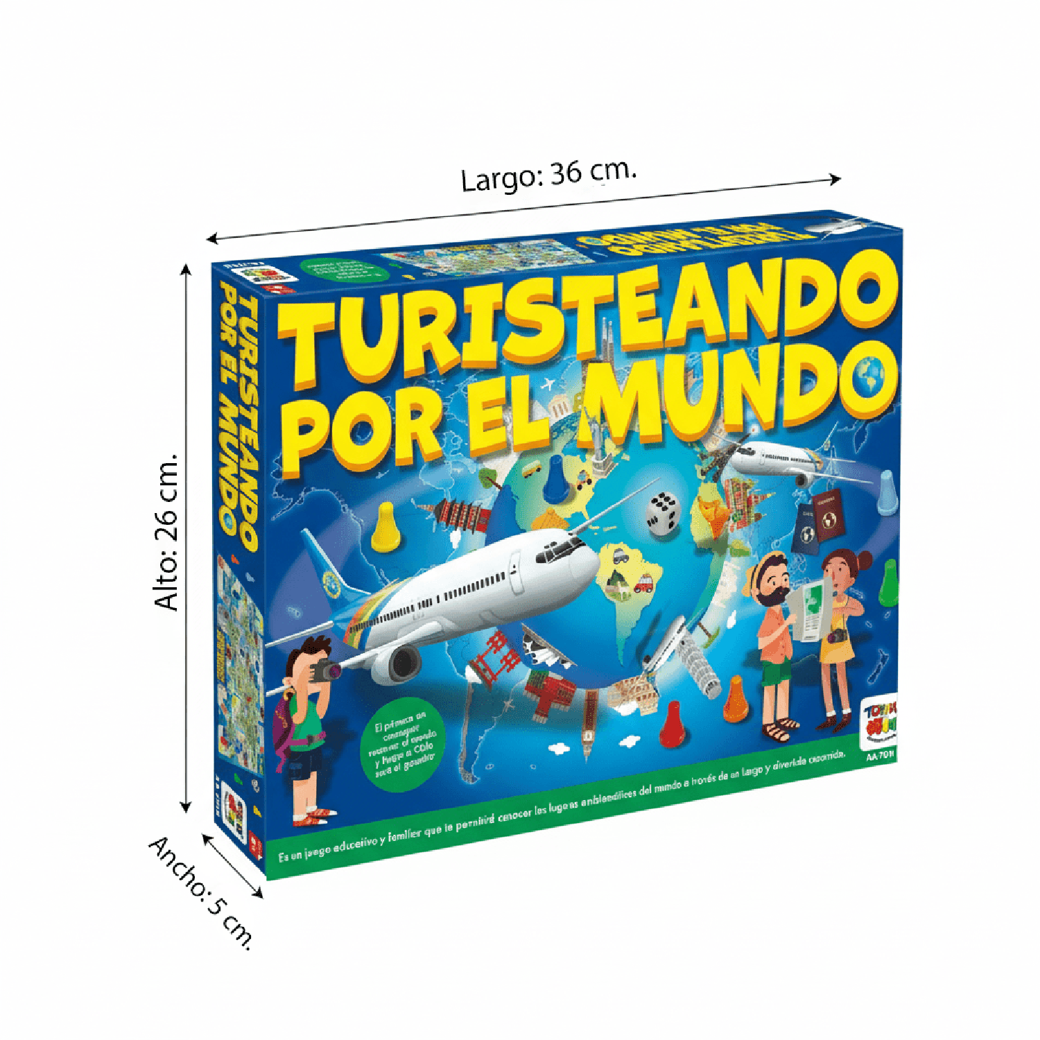 JUEGO DE MESA TURISTEANDO MUNDO - TOYNG - PERÚ - 1