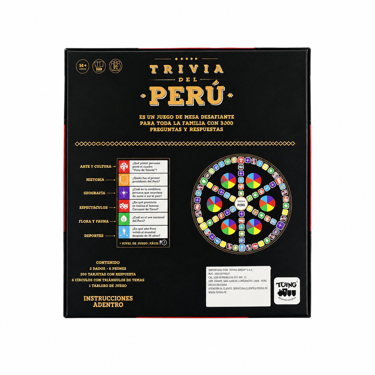 TRIVIA DEL PERU - JUEGO EDUCATIVO FAMILIAR - 3
