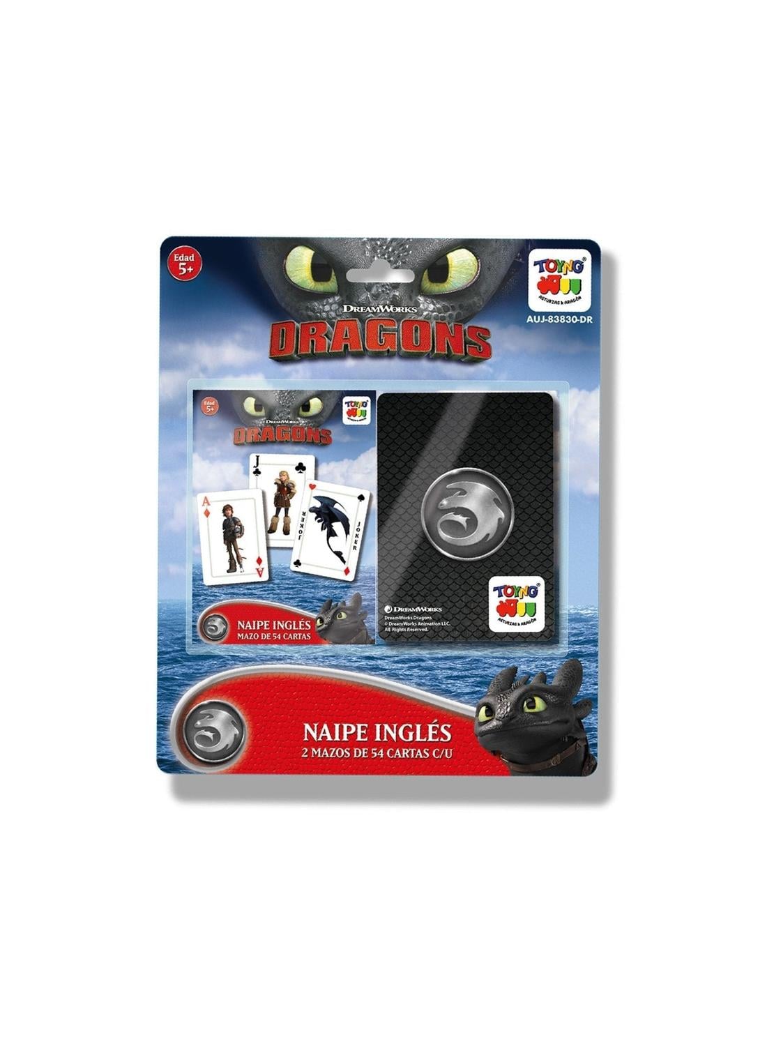 JUEGO DE MESA NAIPES INGLÉS - DRAGÓN - PERÚ - 1