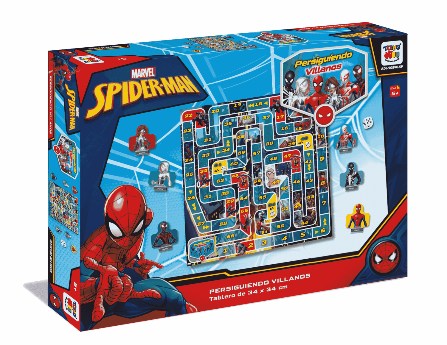 JUEGO DE MESA PERSIGUIENDO VILLANOS - SPIDERMAN - PERÚ - 1