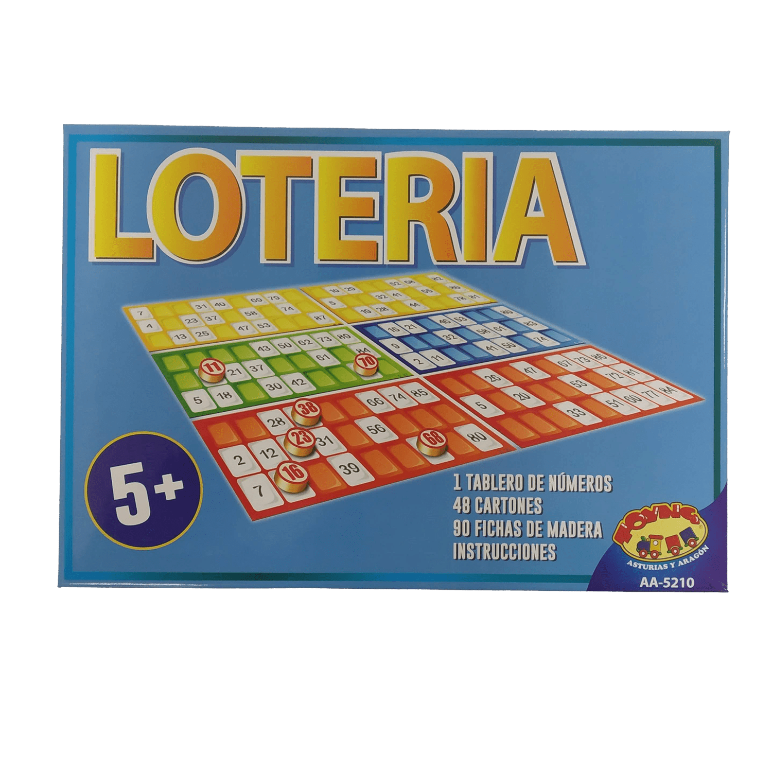 JUEGO DE MESA LO TE RÍA 48 CARTONES FICHAS DE MADERA - TOYNG - PERÚ - 3