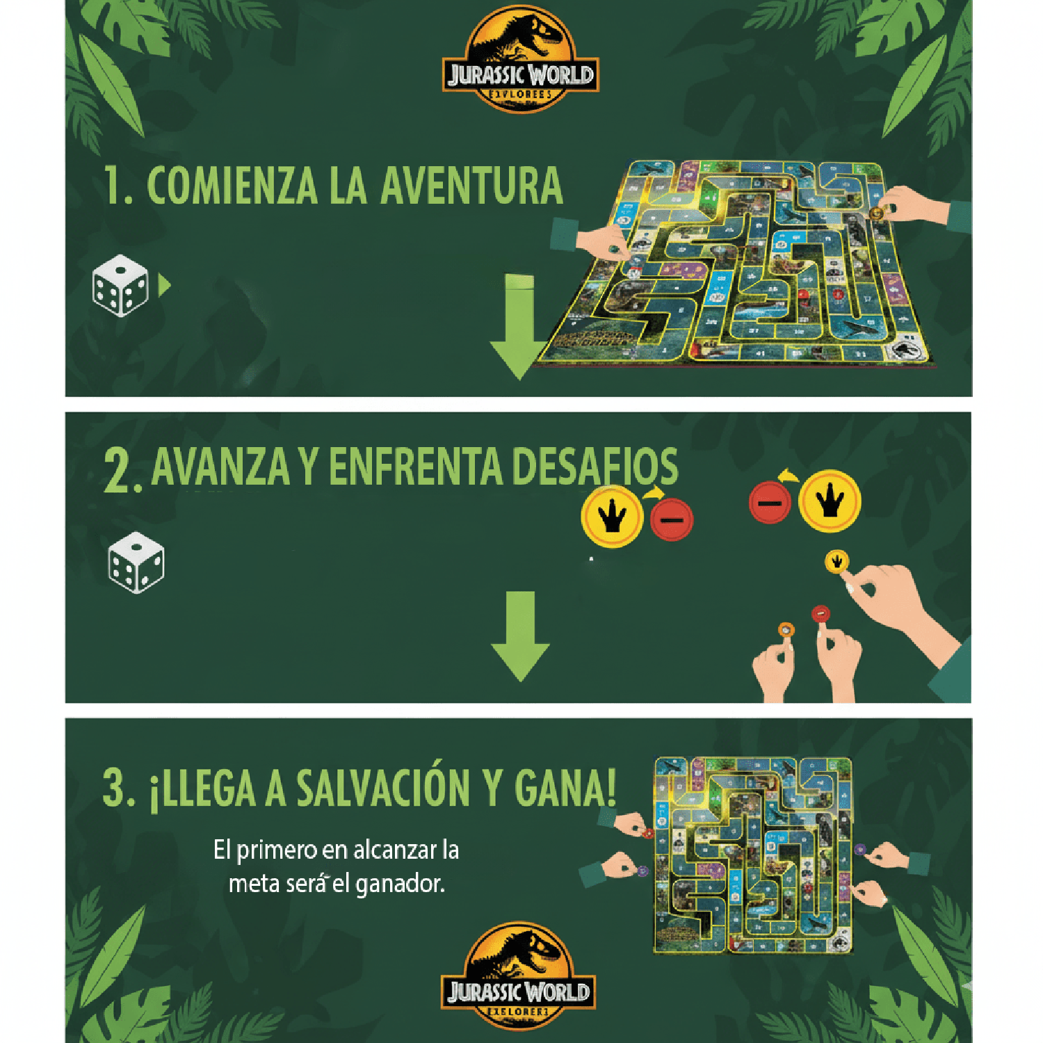 JUEGO DE MESA - EXPEDICIÓN PELIGROSA - JURASSIC - PERÚ - 3