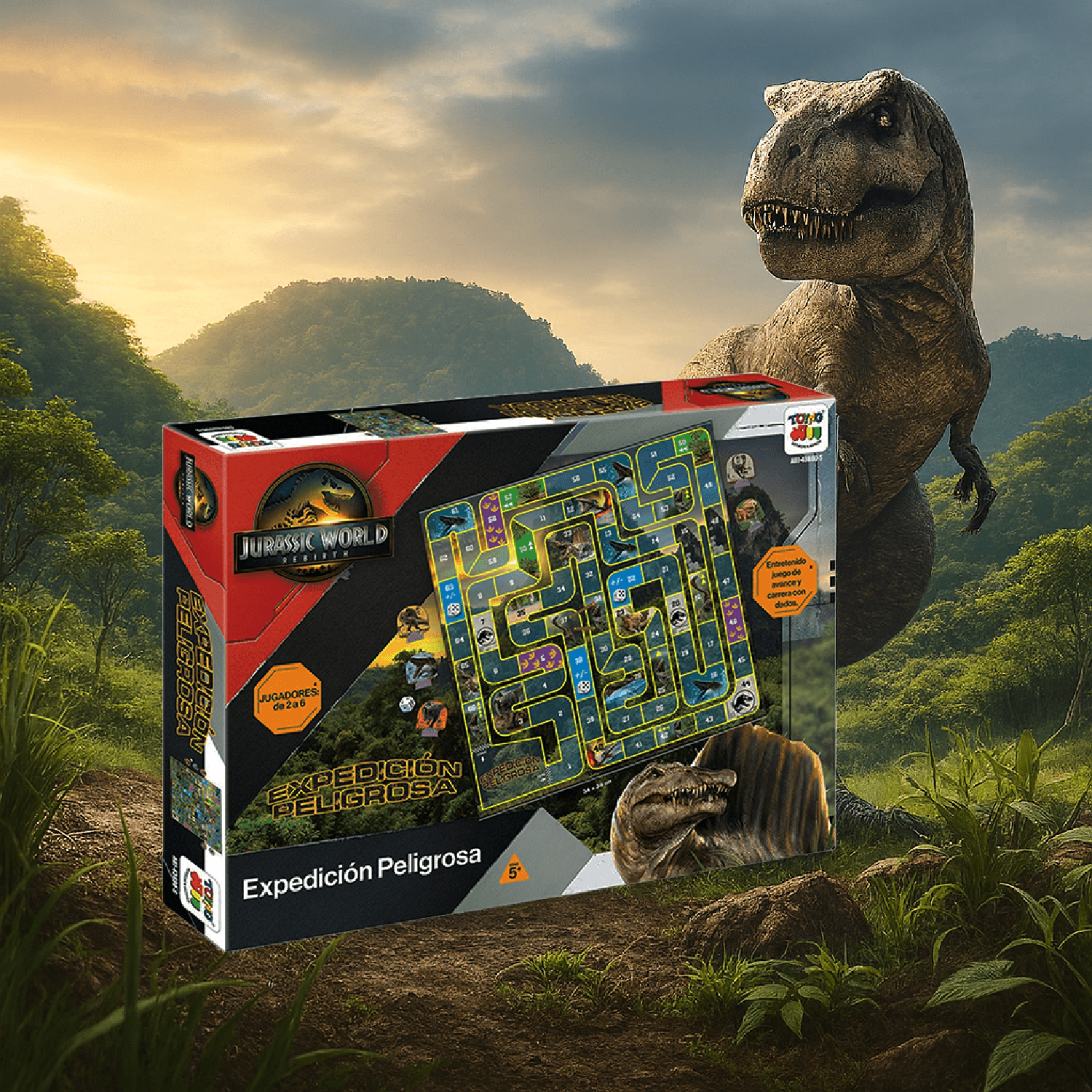 JUEGO DE MESA - EXPEDICIÓN PELIGROSA - JURASSIC - PERÚ - 6