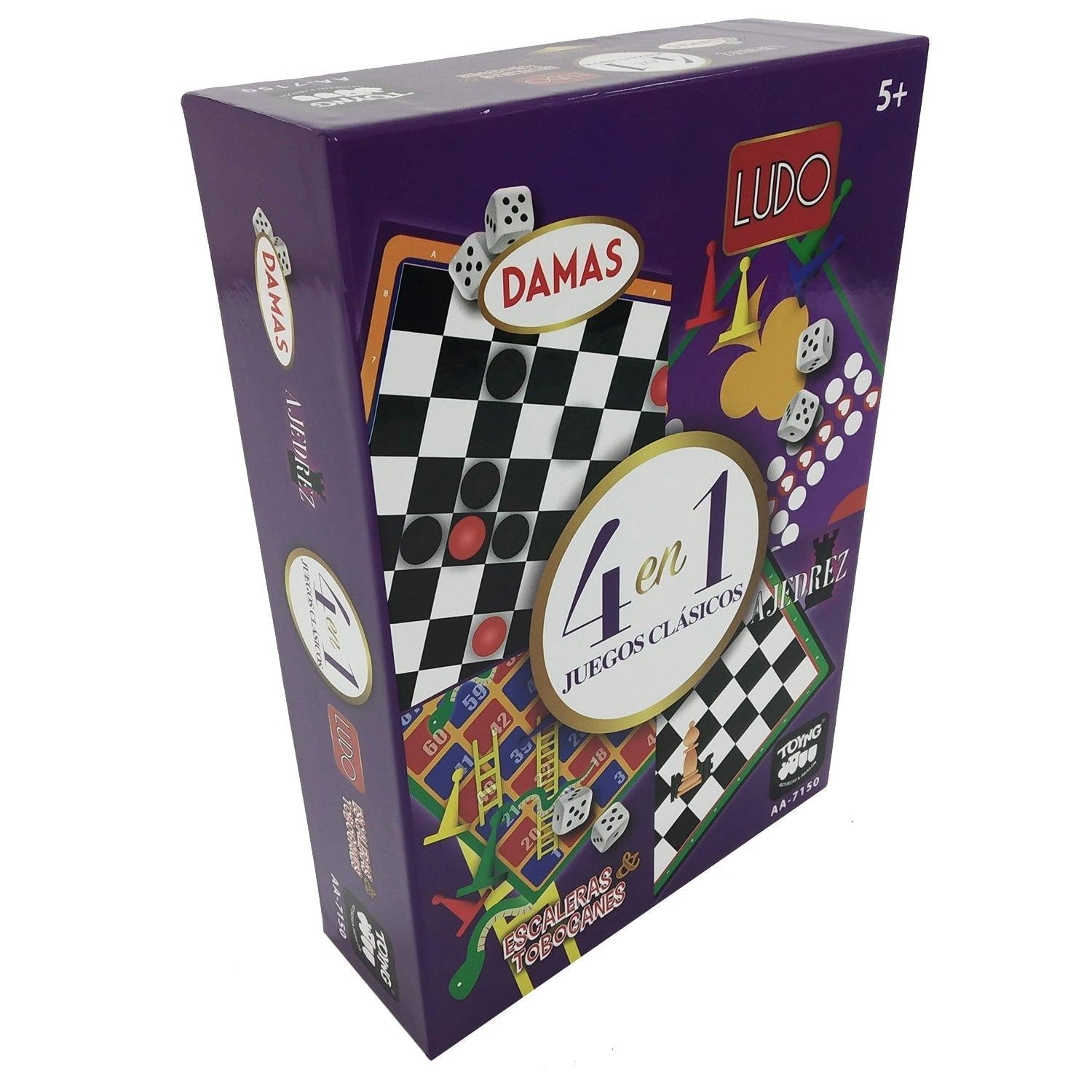 JUEGO DE MESA 4 JUEGOS CLÁSICOS - TOYNG - PERÚ - 2