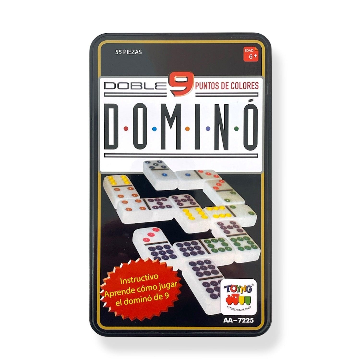JUEGO DE MESA DOMINÓ 9 CAJA METÁLICA - TOYNG - PERÚ - 3
