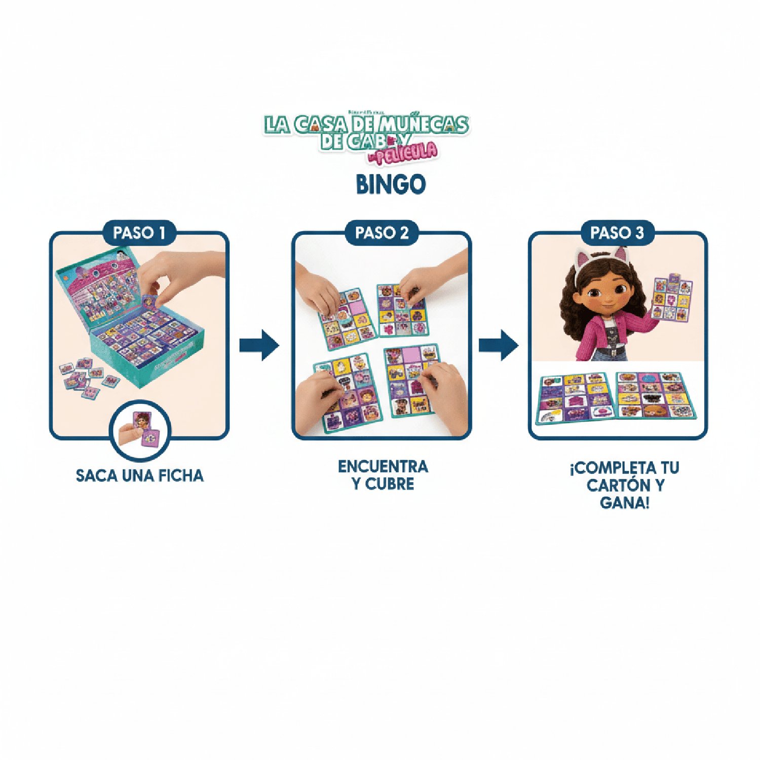 JUEGO DE MESA BINGO - GABBY’S DOLL HOUSE - PERÚ - 7