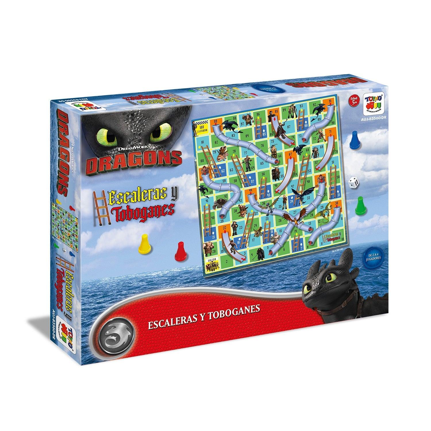 JUEGO DE MESA ESCALERA Y TOBOGANES - DRAGÓN - PERÚ - 1