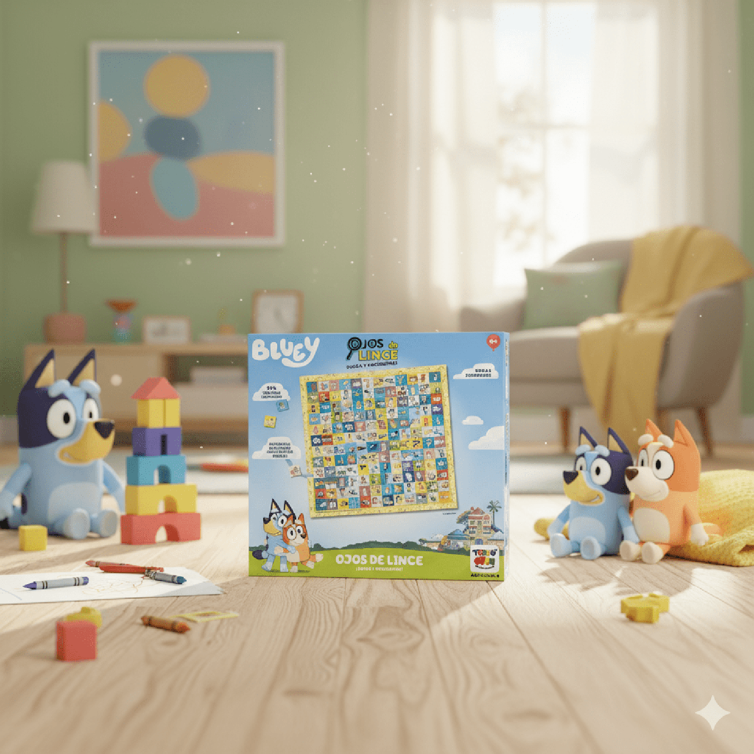 JUEGO DE MESA OJOS DE LINCE - BLUEY - PERÚ - 4