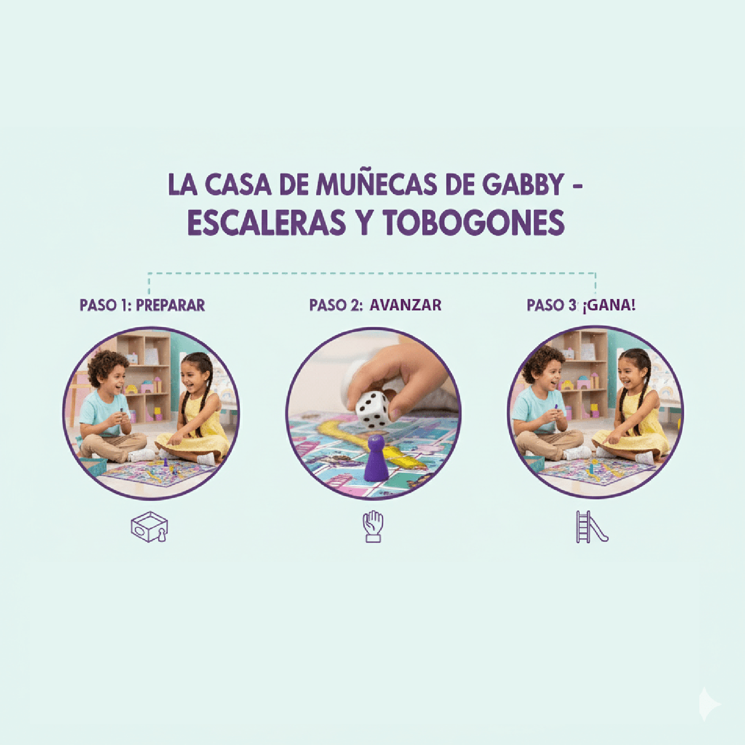 JUEGO DE MESA ESCALERA Y TOBOGANES - GABBY - PERÚ - 7