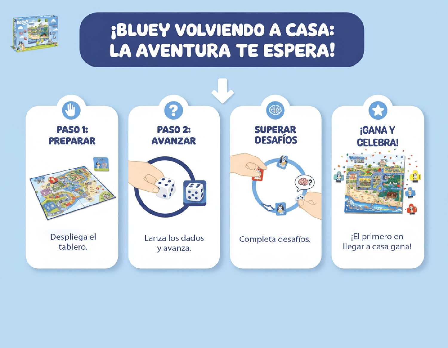 JUEGO DE MESA VOLVIENDO A CASA - BLUEY - PERÚ - 6