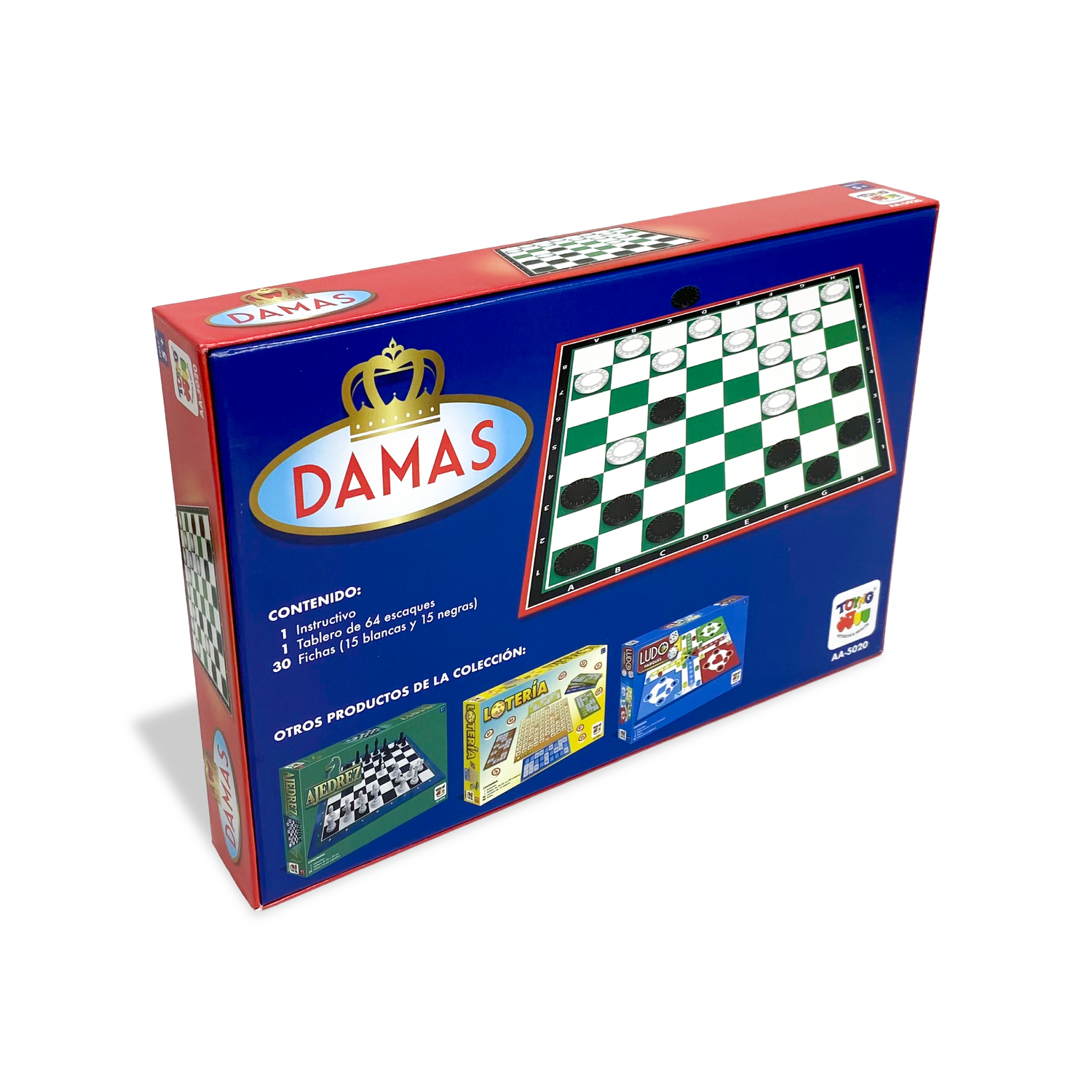 JUEGO DE MESA DAMAS CLÁSICAS - TOYNG - PERÚ - 3
