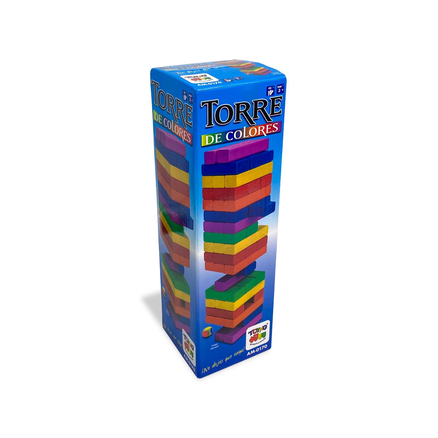 Torre De Madera De 48 Piezas – Juego Tradicional De Habilidad Para Toda La Familia