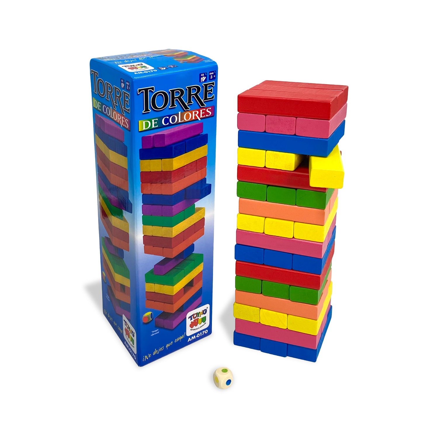 JUEGO DE MESA TORRE 48 PIEZAS COLOR - TOYNG - PERÚ - 2