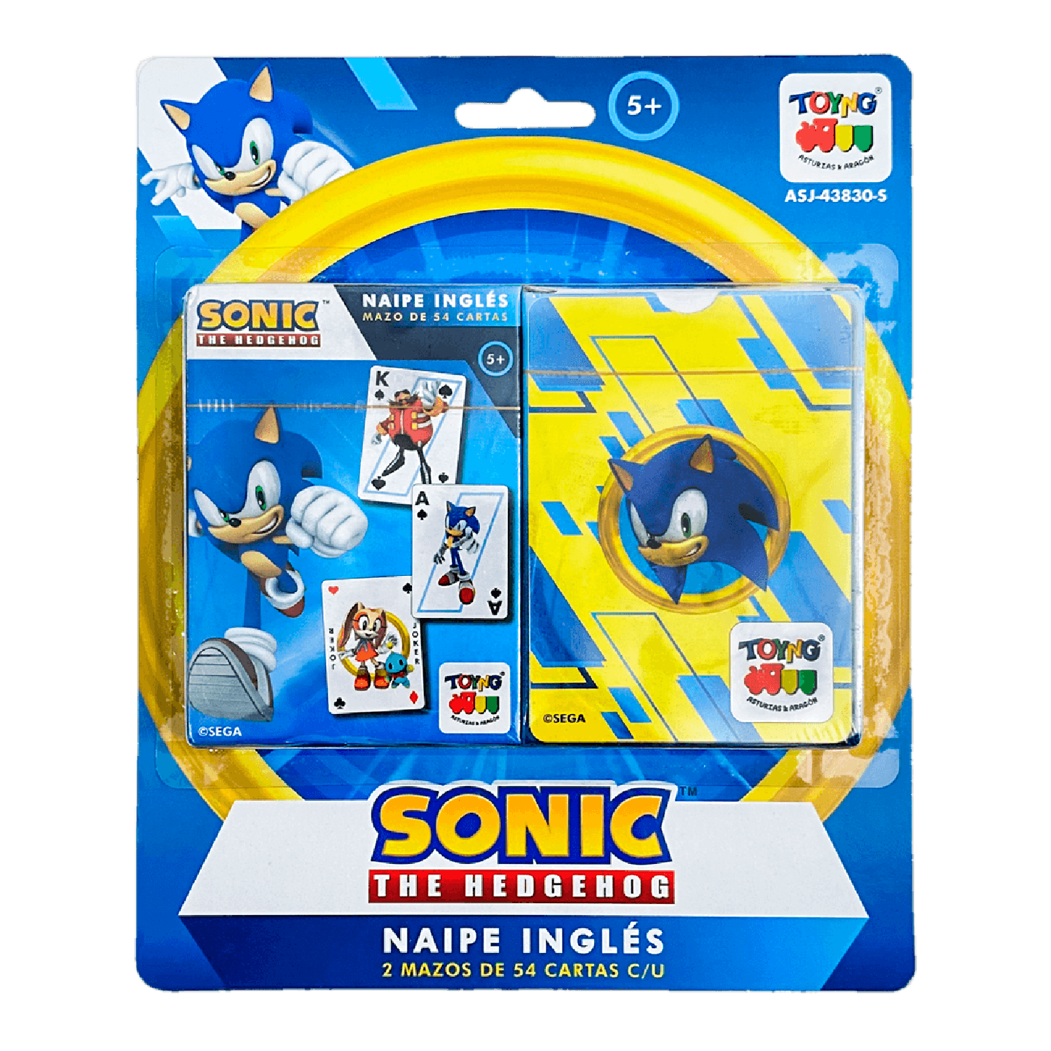 JUEGO DE MESA NAIPE INGLÉS - SONIC - PERÚ - 1