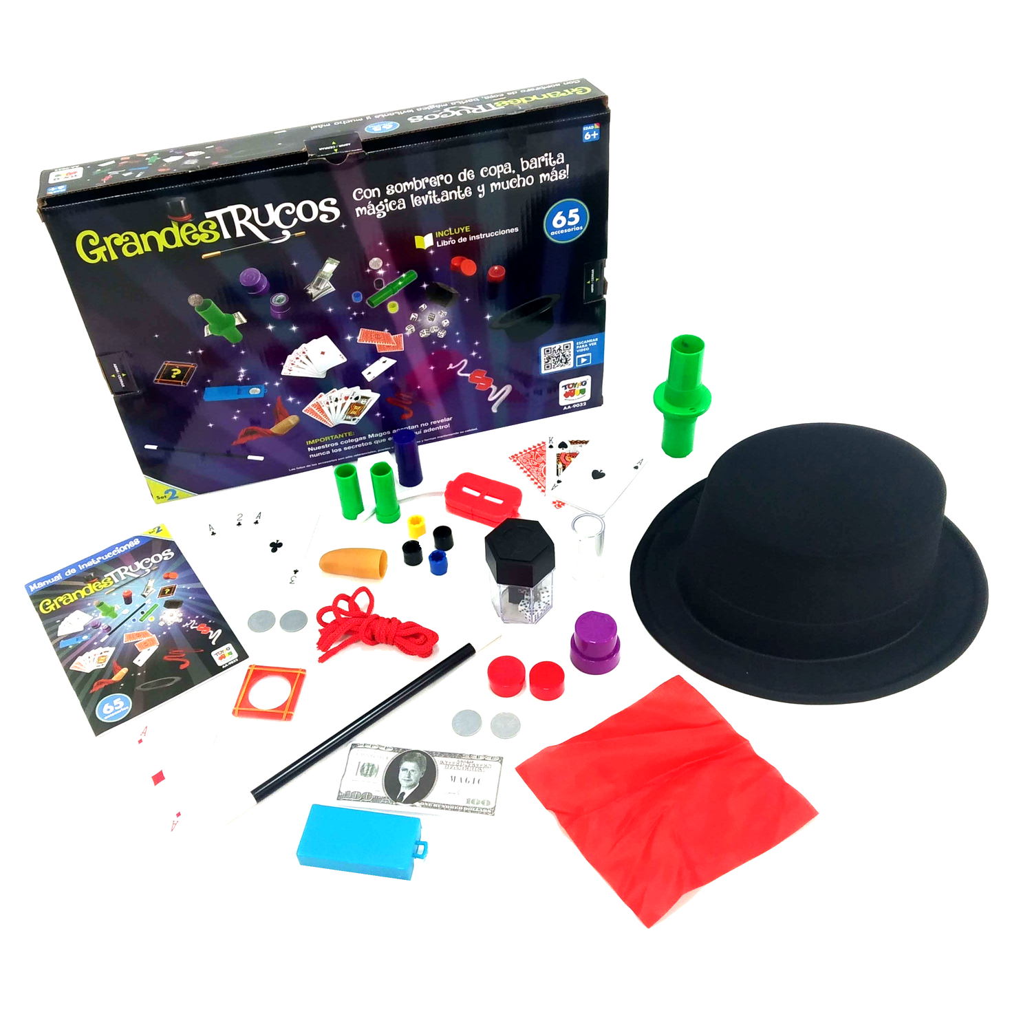 JUEGO DE MAGIA GRANDES TRUCOS SET 2 (65 ACCESORIOS) - TOYNG - PERÚ - 1