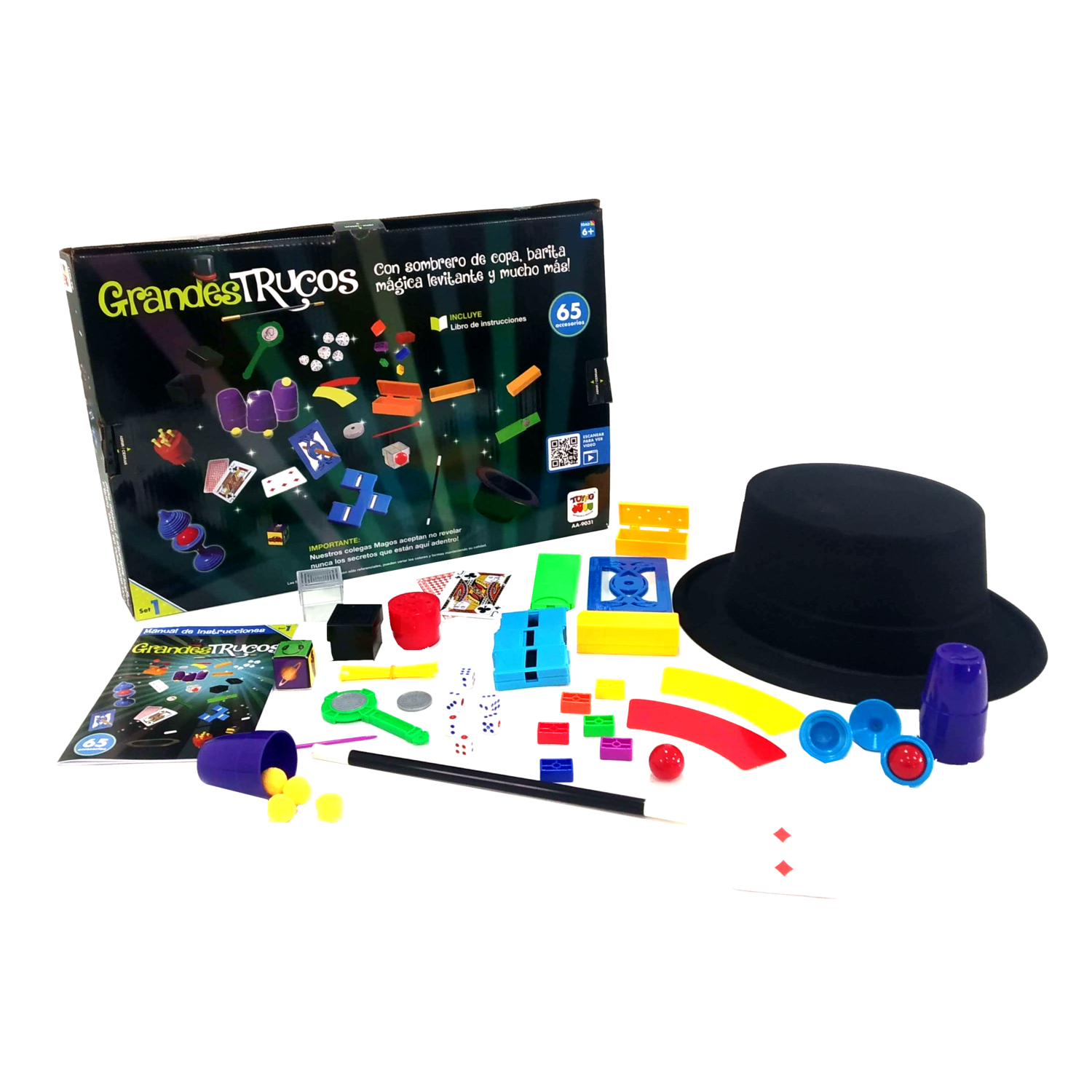JUEGO DE MAGIA GRANDES TRUCOS SET 1 (65 ACCESORIOS) - TOYNG - PERÚ - 1