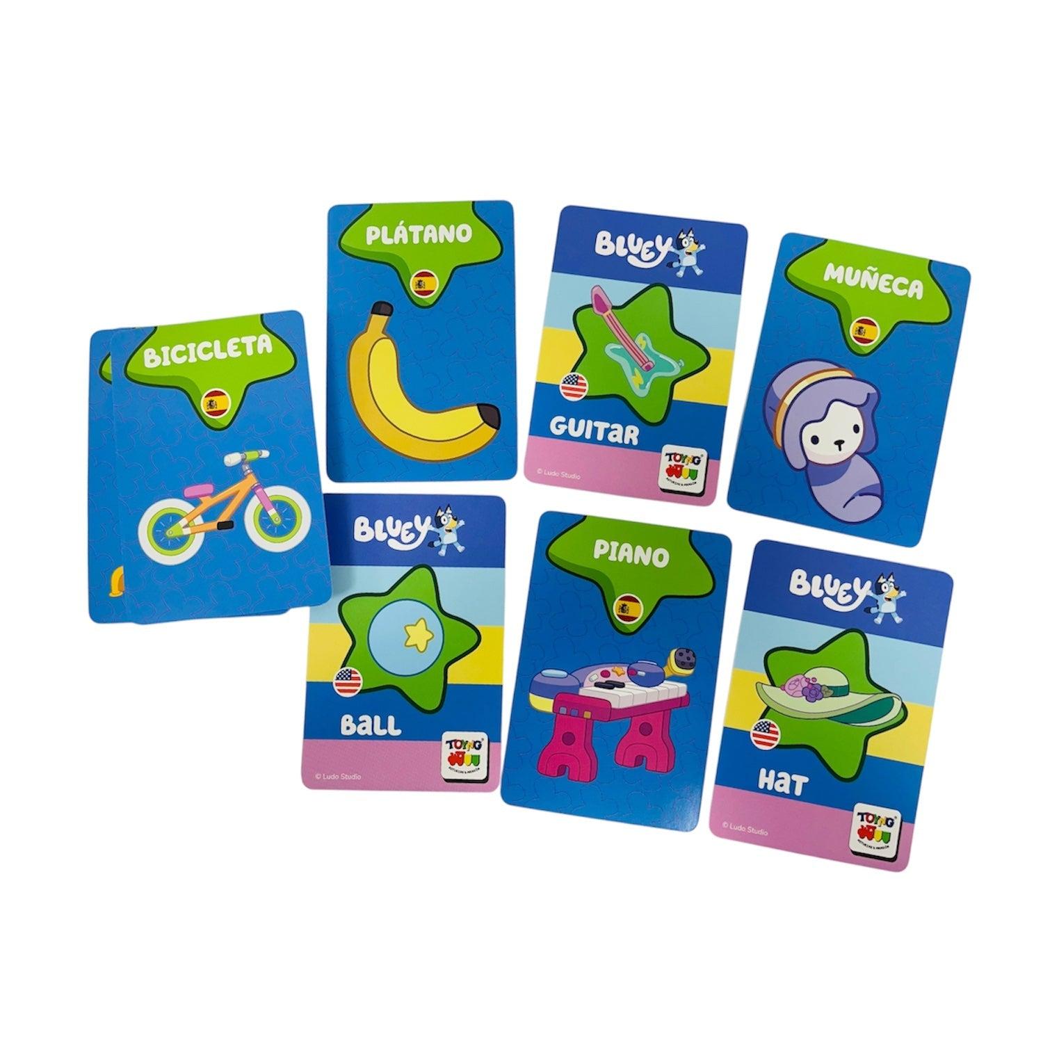 JUEGO EDUCATIVO FLASH CARDS MIS PRIMERAS PALABRAS - BLUEY - PERÚ - 2