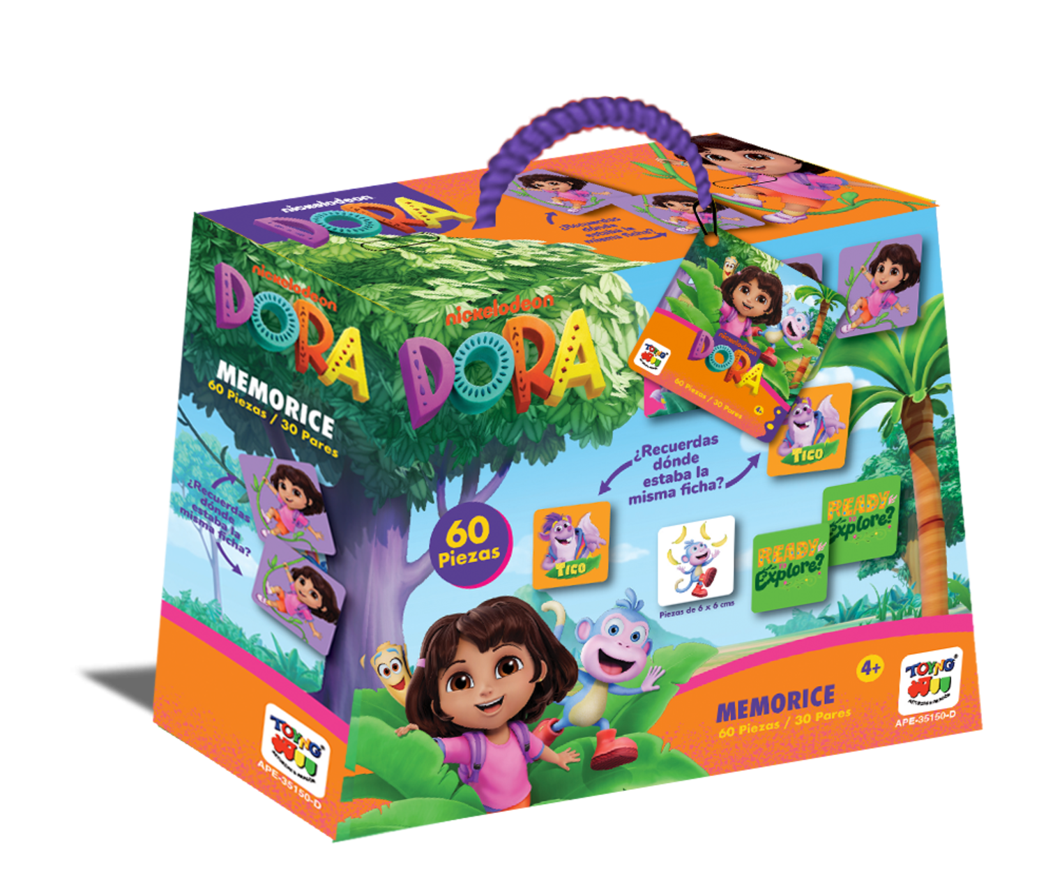 JUEGO EDUCATIVO DE MEMORIA - MEMORICE - DORA LA EXPLORADORA - PERÚ - 1