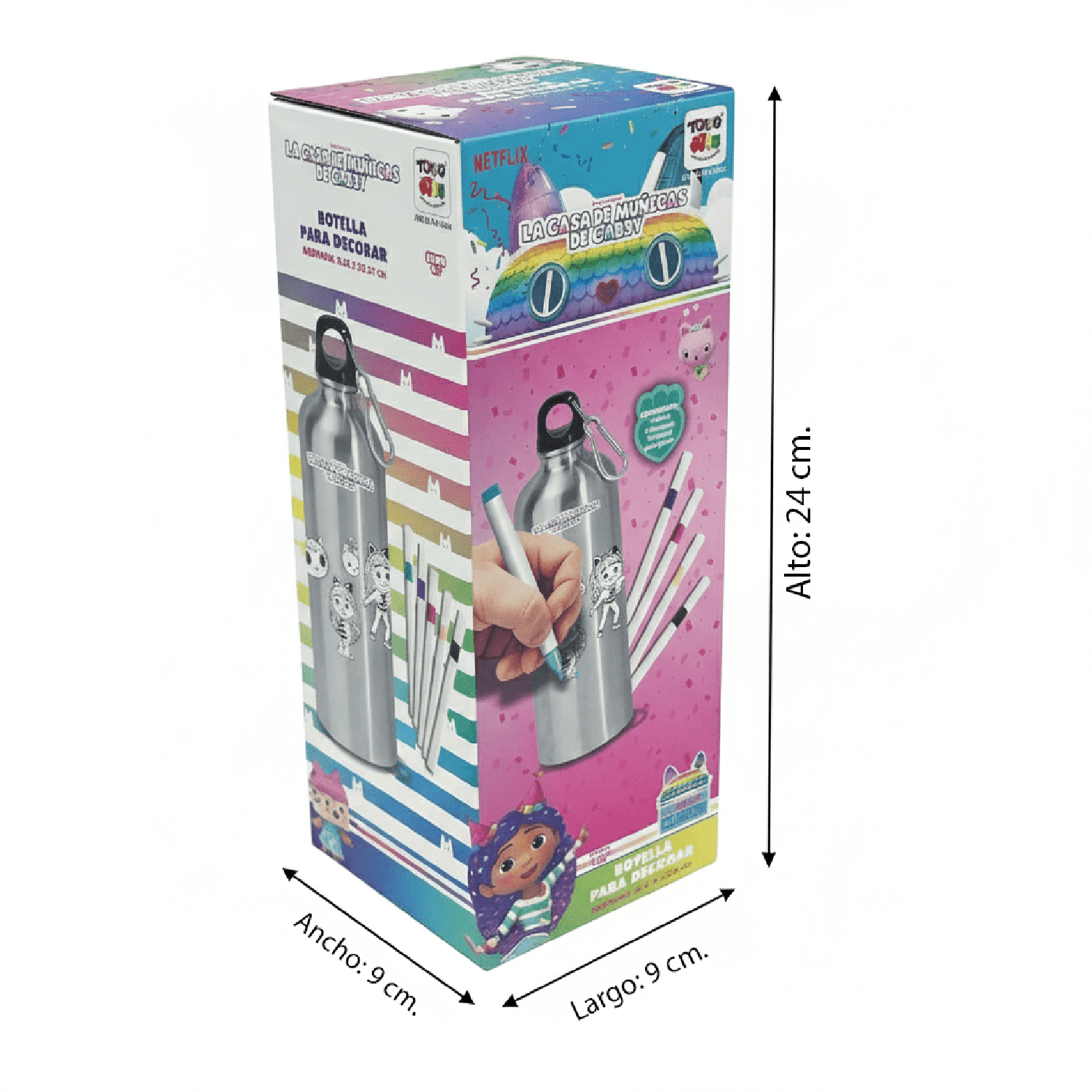 JUEGO EDUCATIVO - BOTELLA PARA DECORAR - GABBY'S DOLLHOUSE - PERÚ - 7