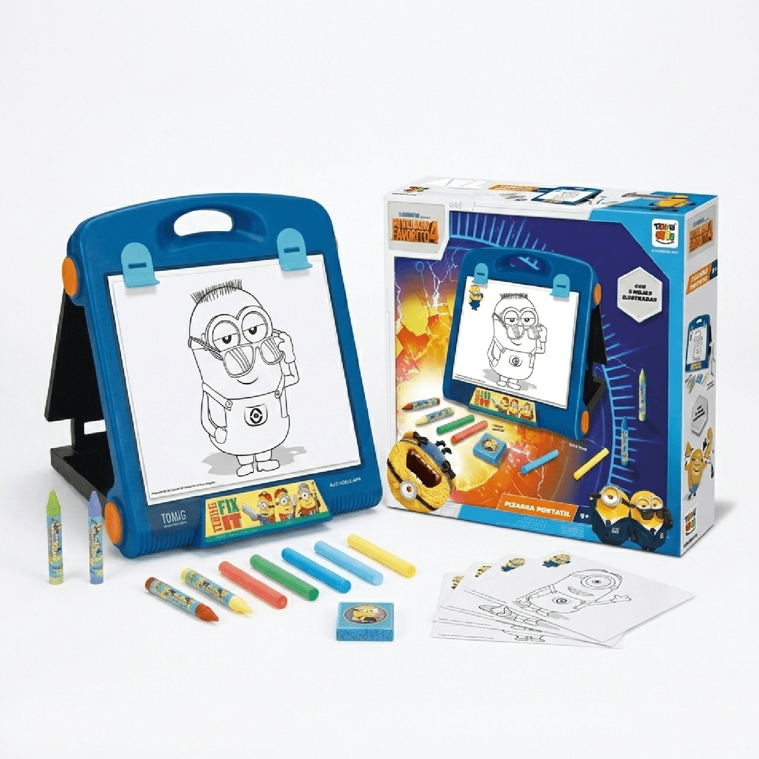JUEGO EDUCATIVO PIZARRA PORTATIMFL MINIONS - MI VILLANO FAVORITO - PERÚ - 1