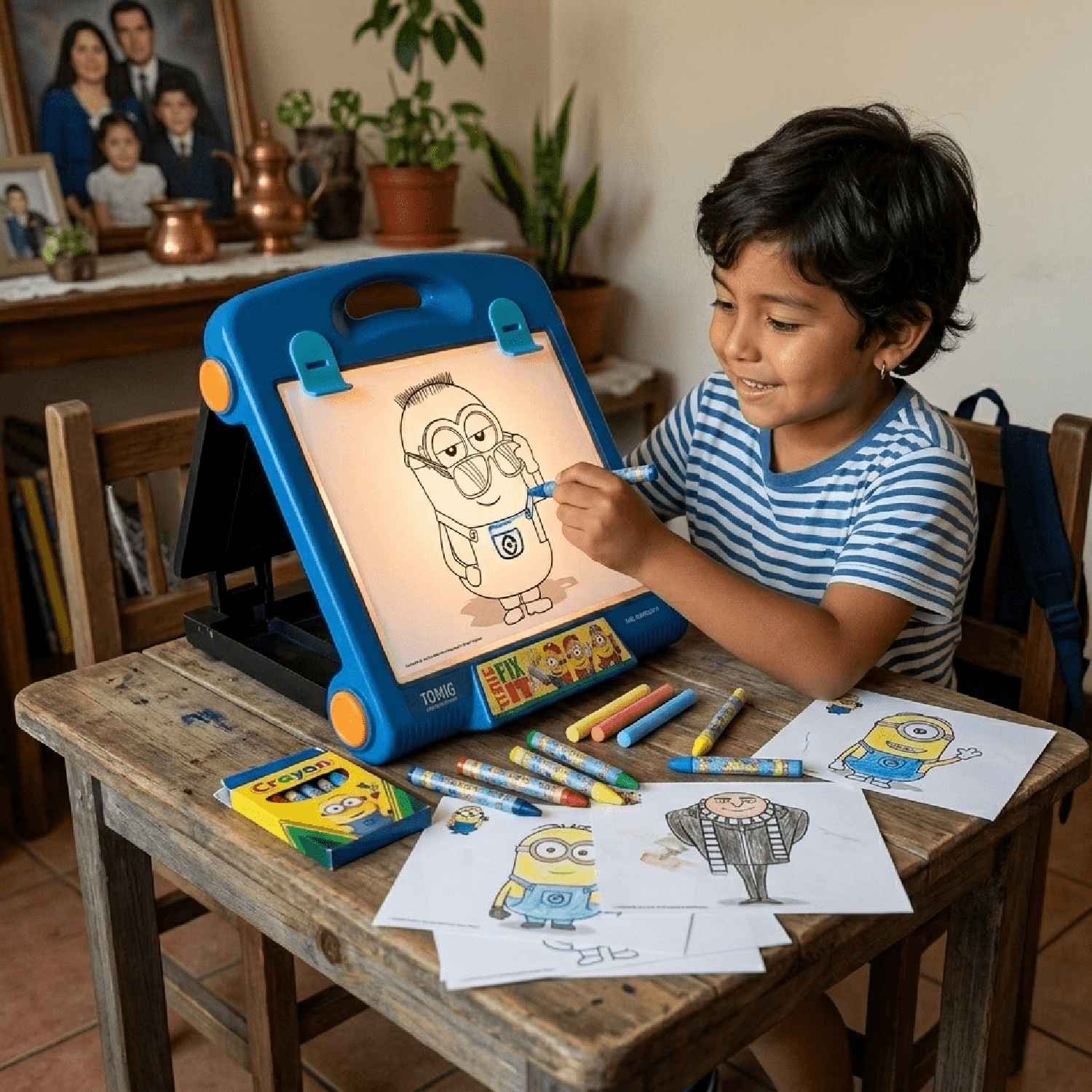 JUEGO EDUCATIVO PIZARRA PORTATIMFL MINIONS - MI VILLANO FAVORITO - PERÚ - 6