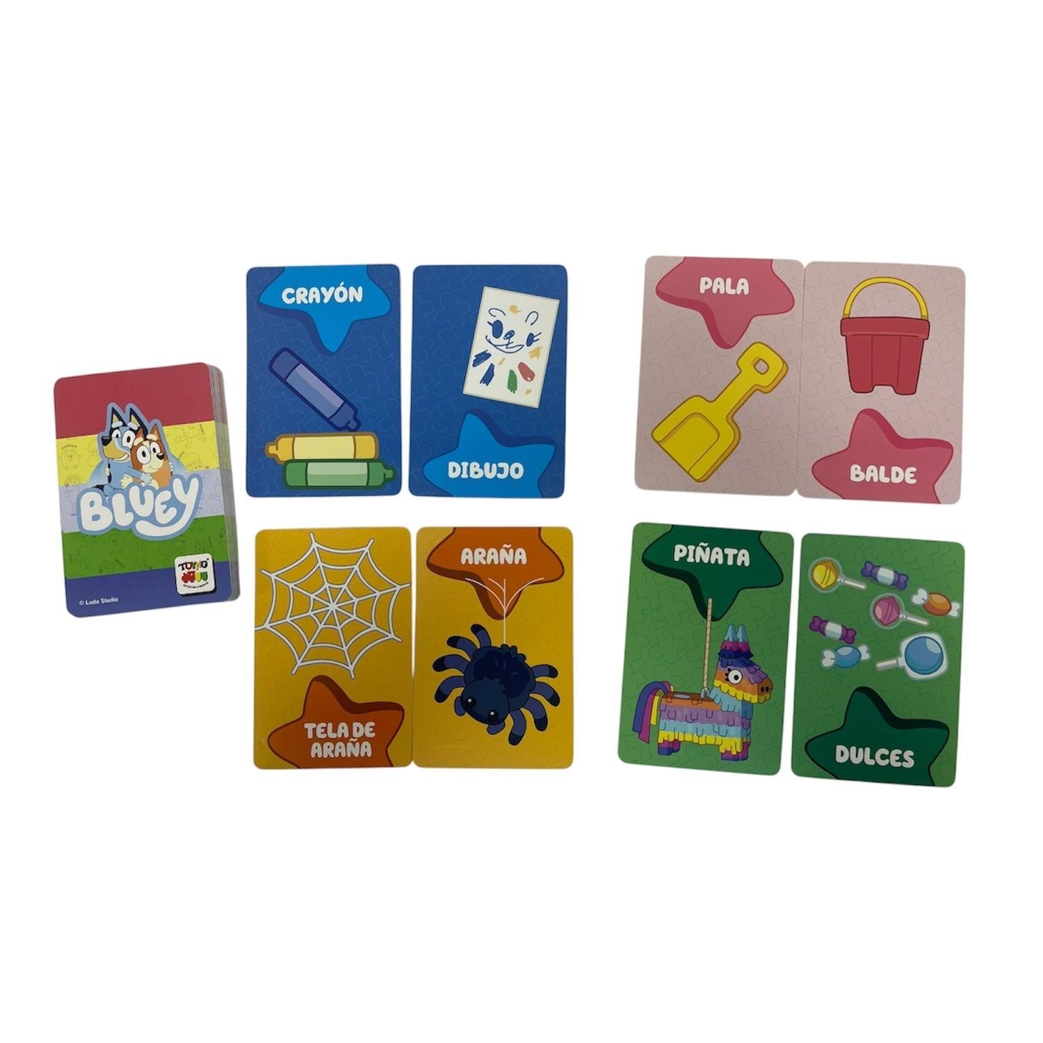 JUEGO EDUCATIVO FLASH CARDS ASOCIACIONES - BLUEY - PERÚ - 2