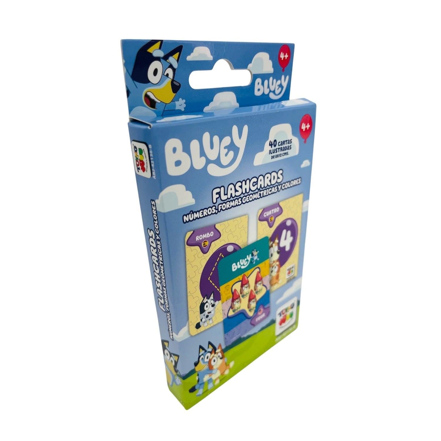 JUEGO EDUCATIVO FLASH CARDS NÚMEROS COLORES FIGURAS - BLUEY - PERÚ - 4