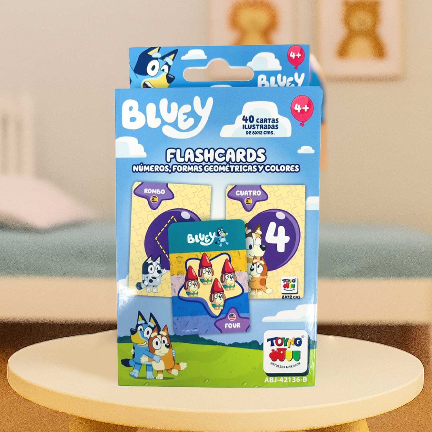 JUEGO EDUCATIVO FLASH CARDS NÚMEROS COLORES FIGURAS - BLUEY - PERÚ - 5