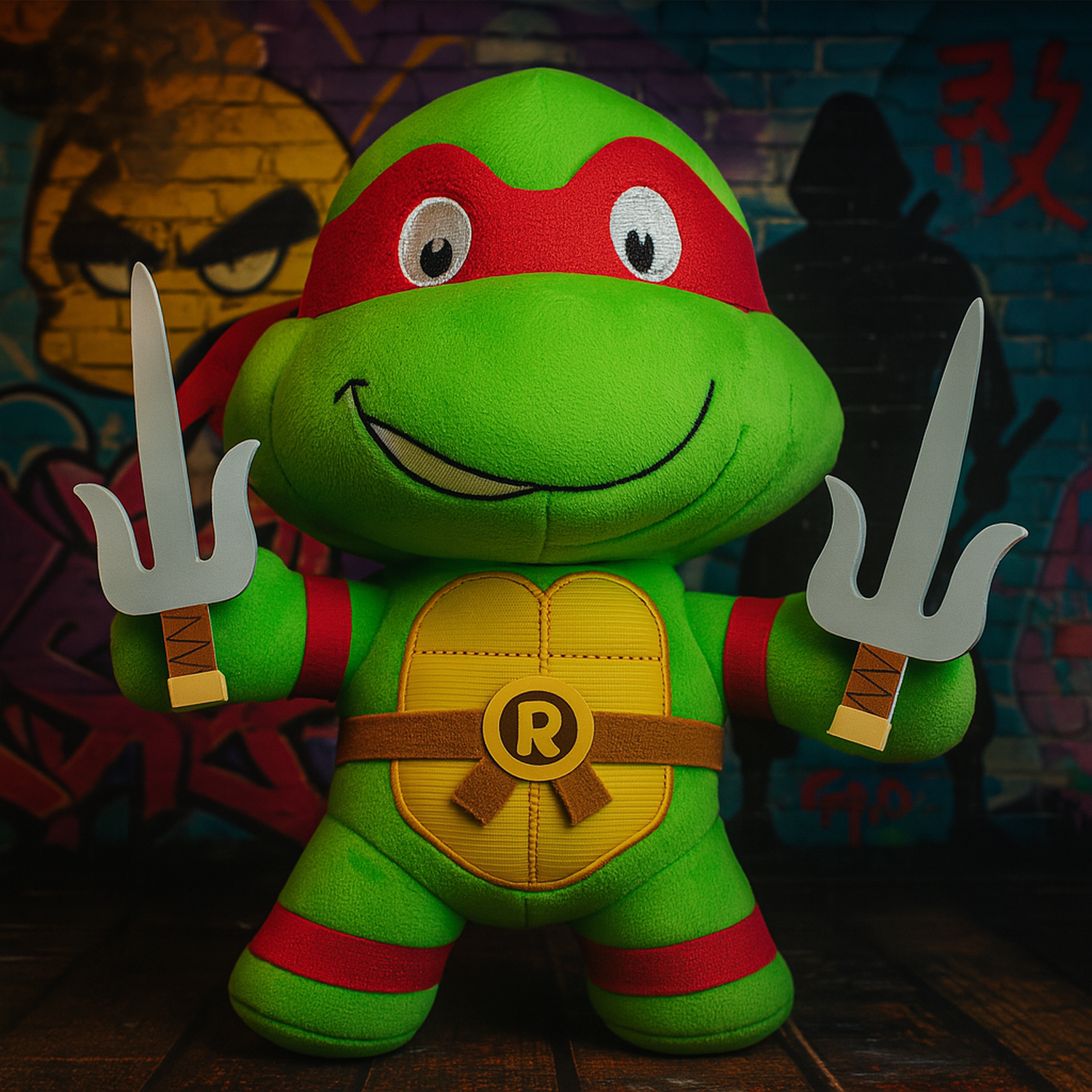 PELUCHE RAFAEL 23 CM - LAS TORTUGAS NINJAS - PERÚ - 1