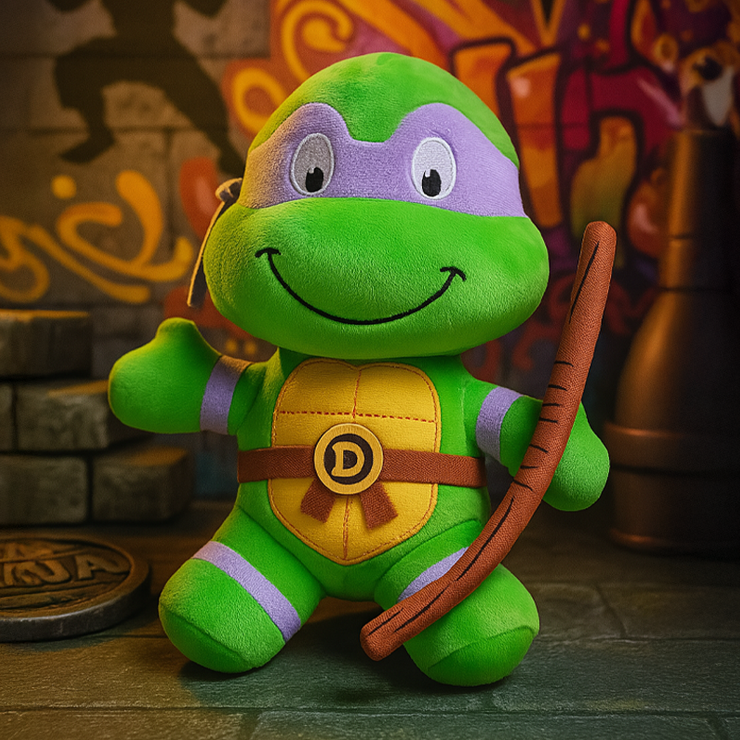 PELUCHE DONATELLO 23 CM- TORTUGAS NINJAS - PERÚ - 2
