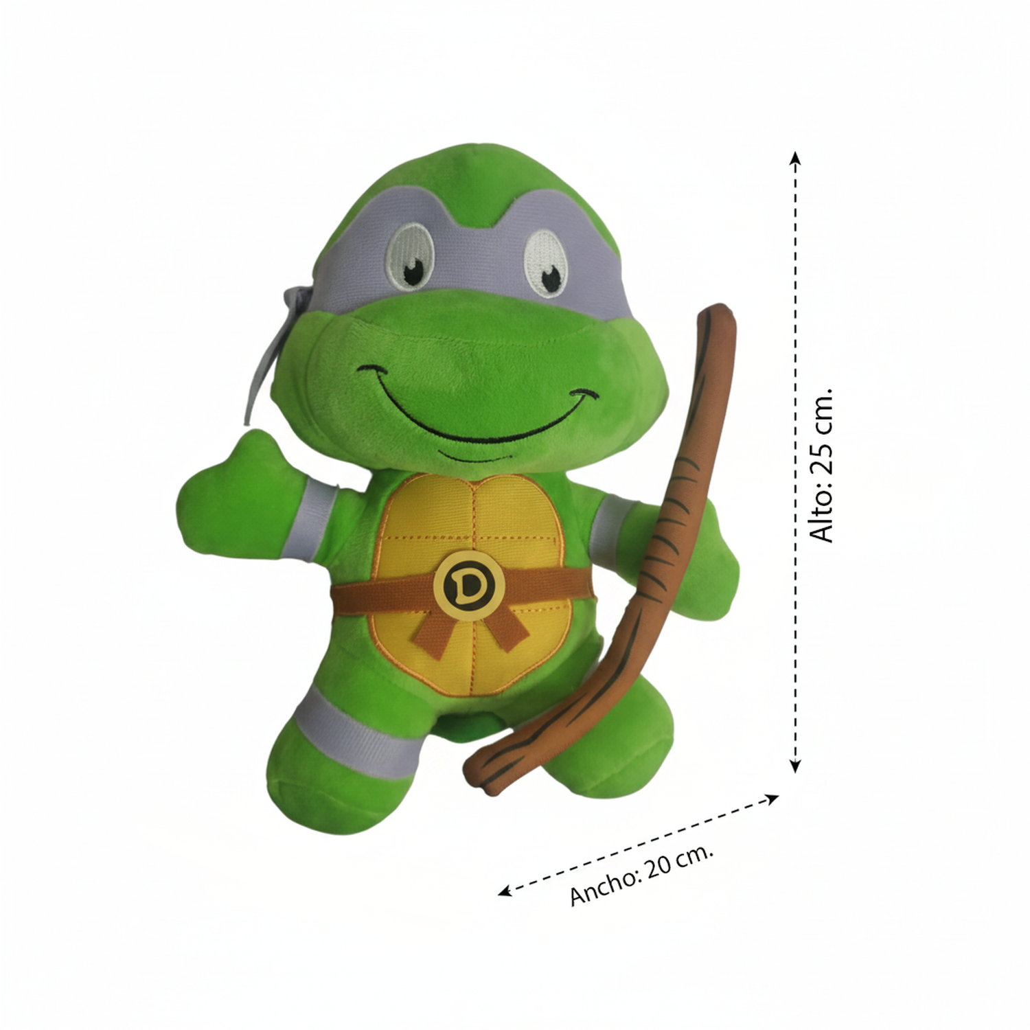 PELUCHE DONATELLO 23 CM- TORTUGAS NINJAS - PERÚ - 3