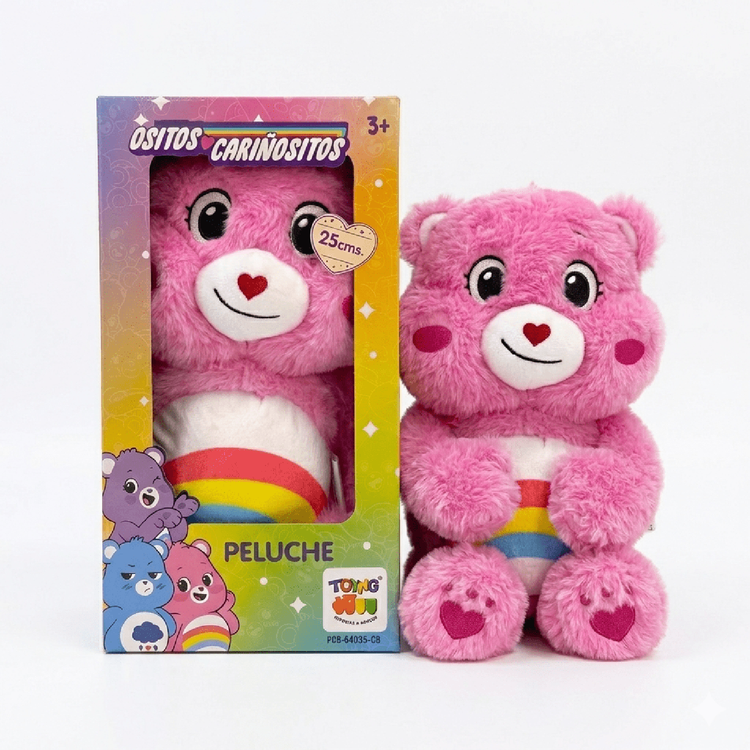PELUCHE ALEGROSITA ROSADO 25 CM EN CAJA - OSITOS CARIÑOSITOS - PERÚ - 1