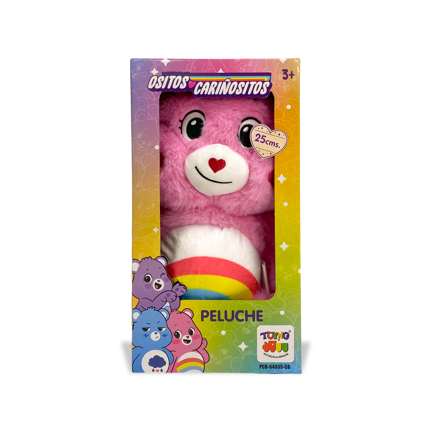 PELUCHE ALEGROSITA ROSADO 25 CM EN CAJA - OSITOS CARIÑOSITOS - PERÚ - 2