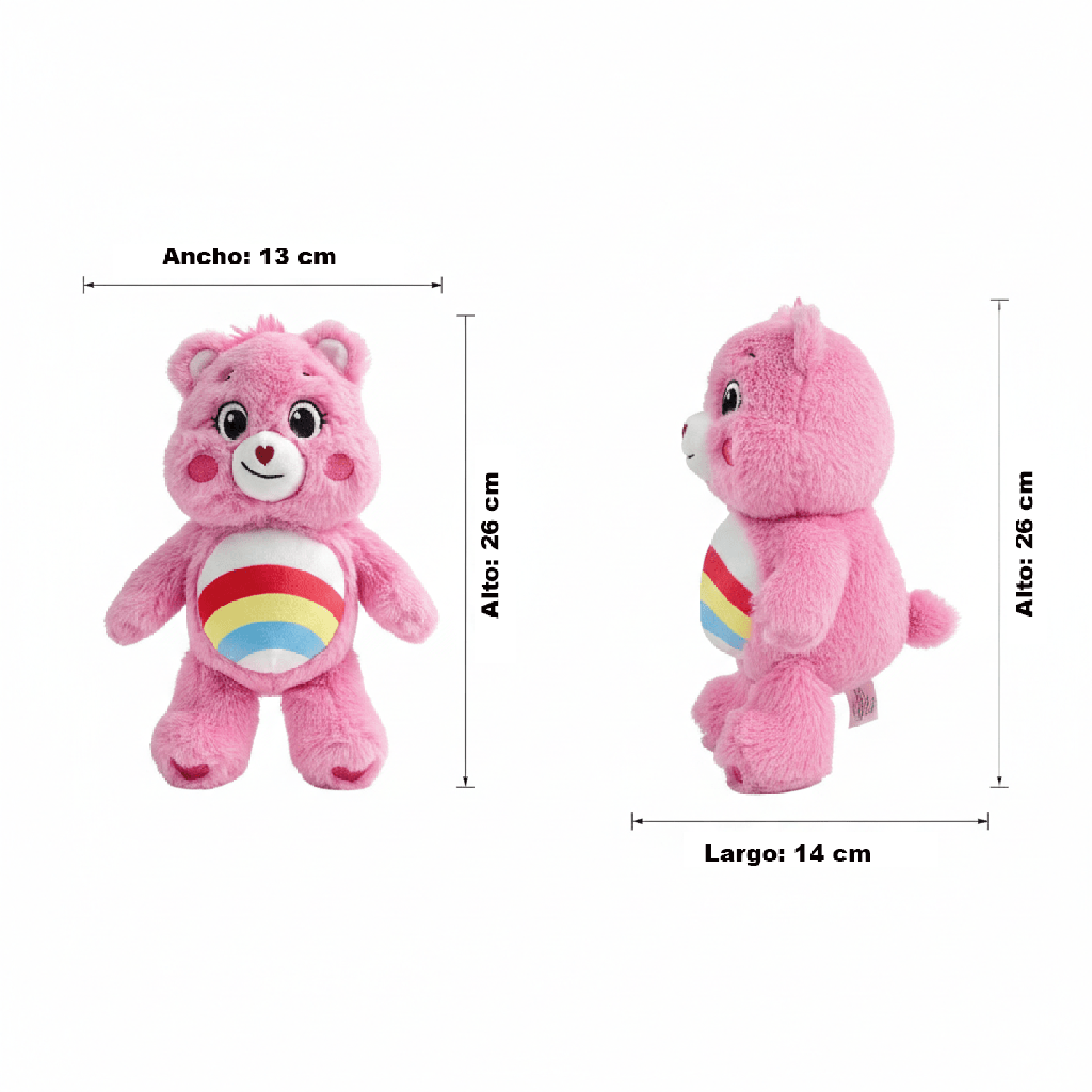 PELUCHE ALEGROSITA ROSADO 25 CM EN CAJA - OSITOS CARIÑOSITOS - PERÚ - 6