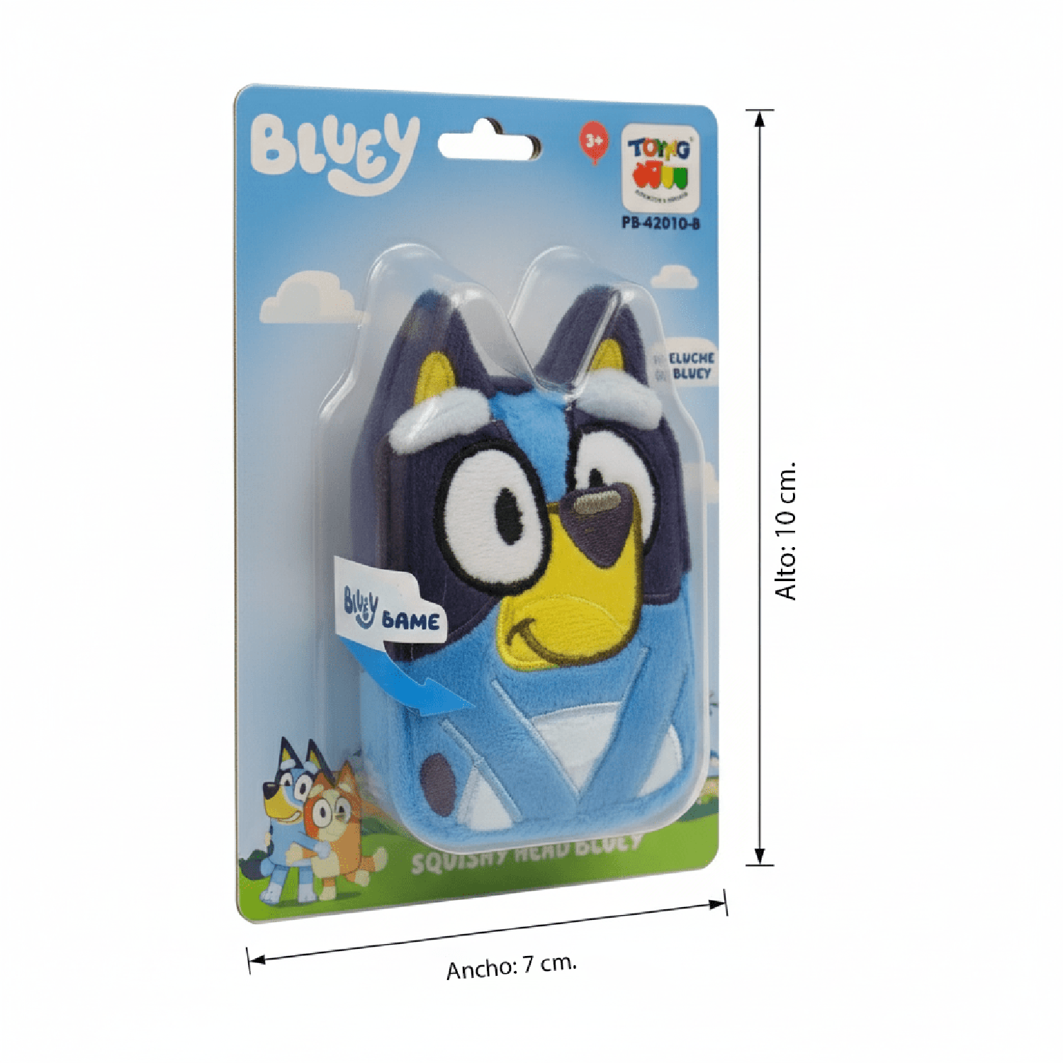 PELUCHE SQUISHY HEAD BLUEY 20 CM - BLUEY - PERÚ - 4