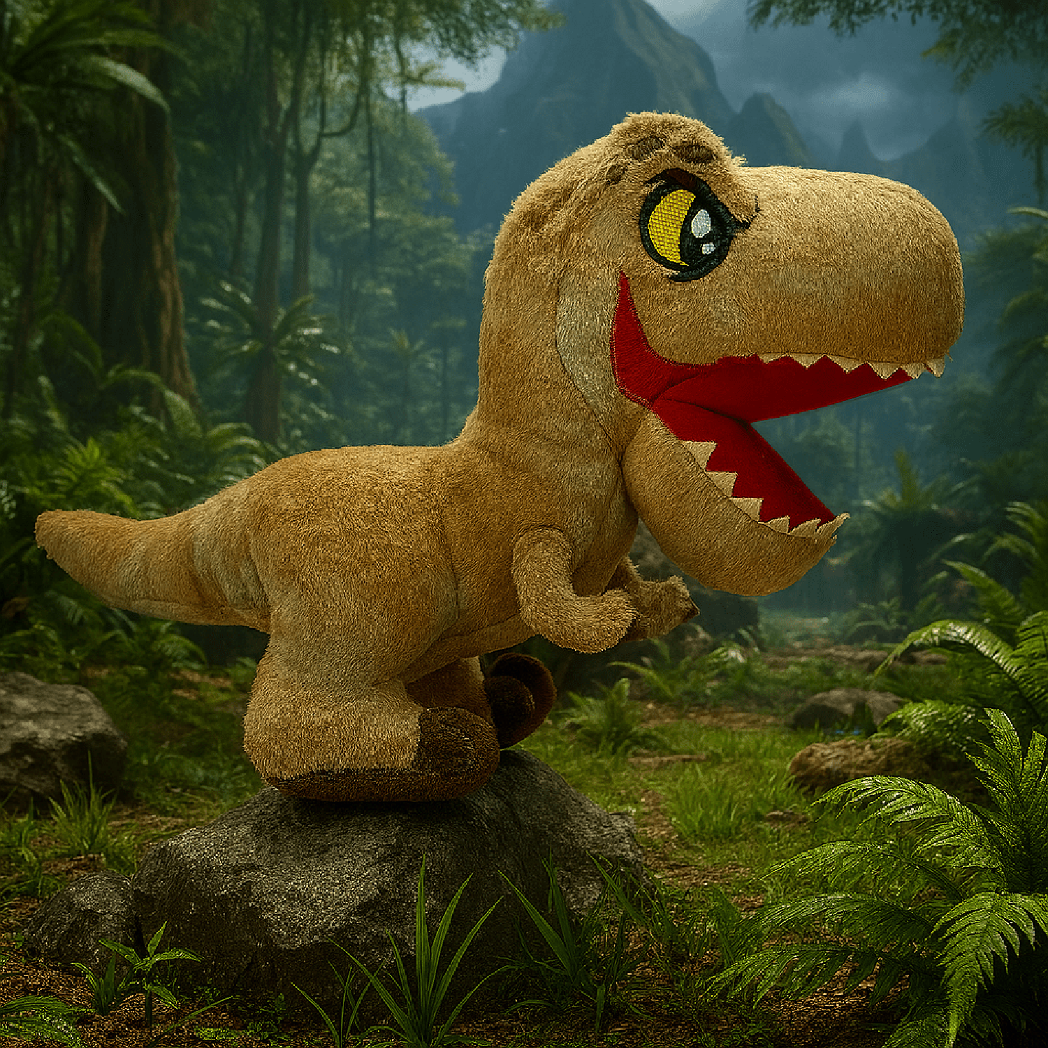 PELUCHE TIRANOSAURIO 25 CM - JURASSIC - PERÚ - 2