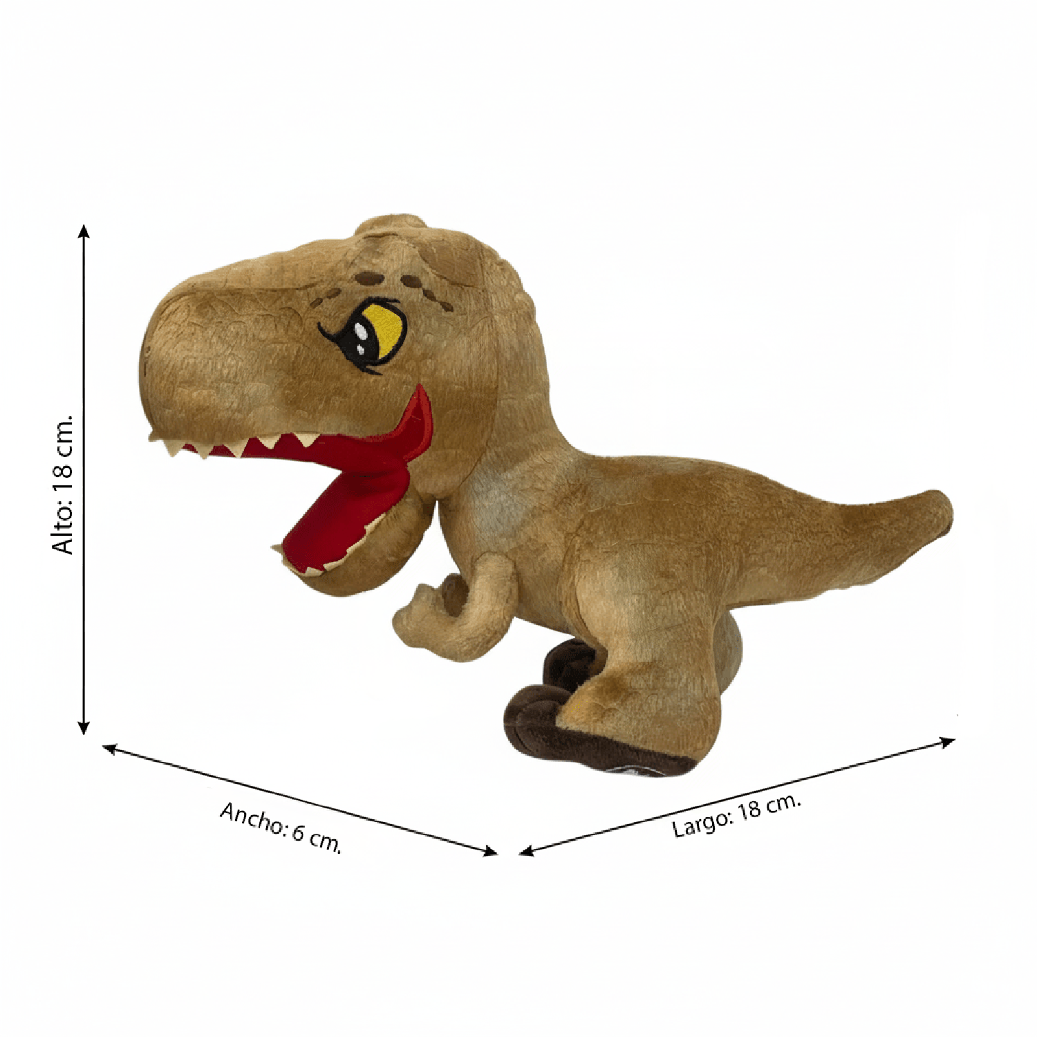 PELUCHE TIRANOSAURIO 25 CM - JURASSIC - PERÚ - 7