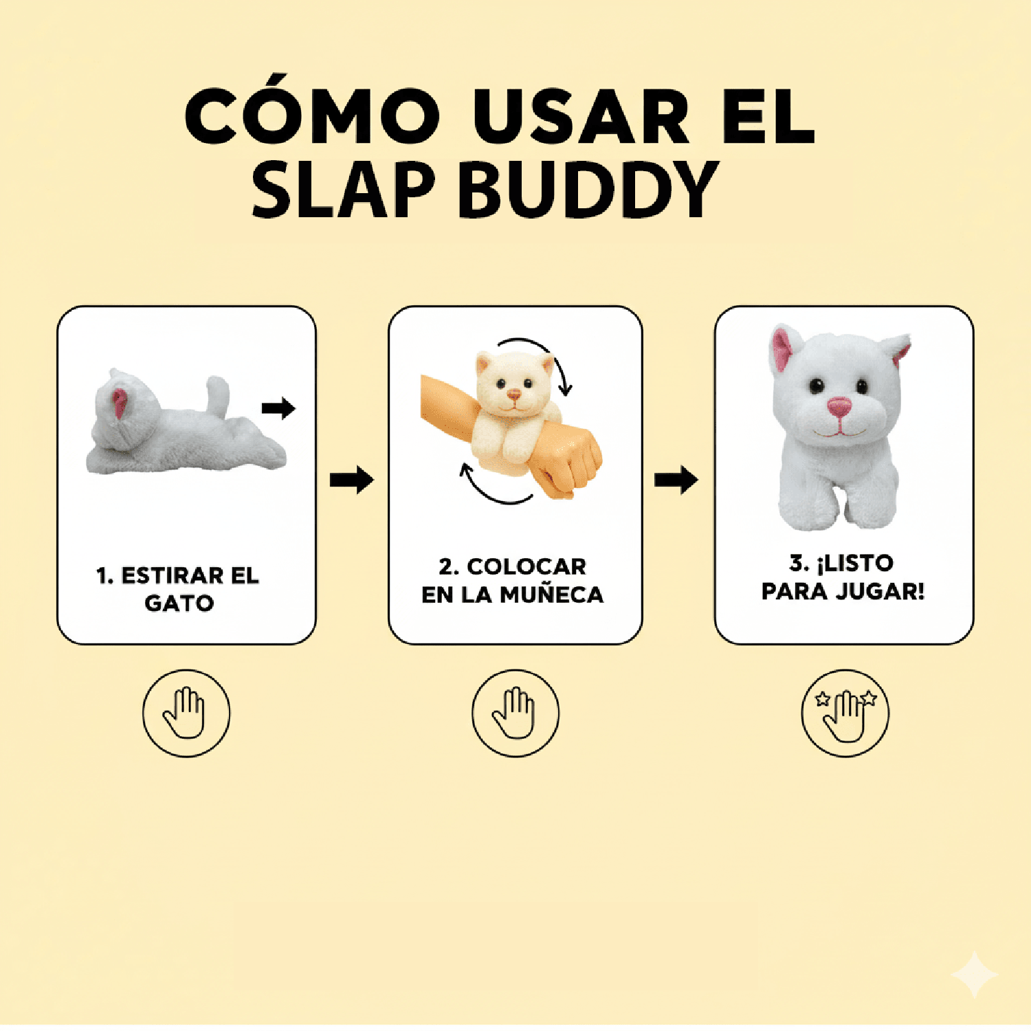 PELUCHE SLAP-BUDDY 20 CM GATO - TOYNG - PERÚ - 9