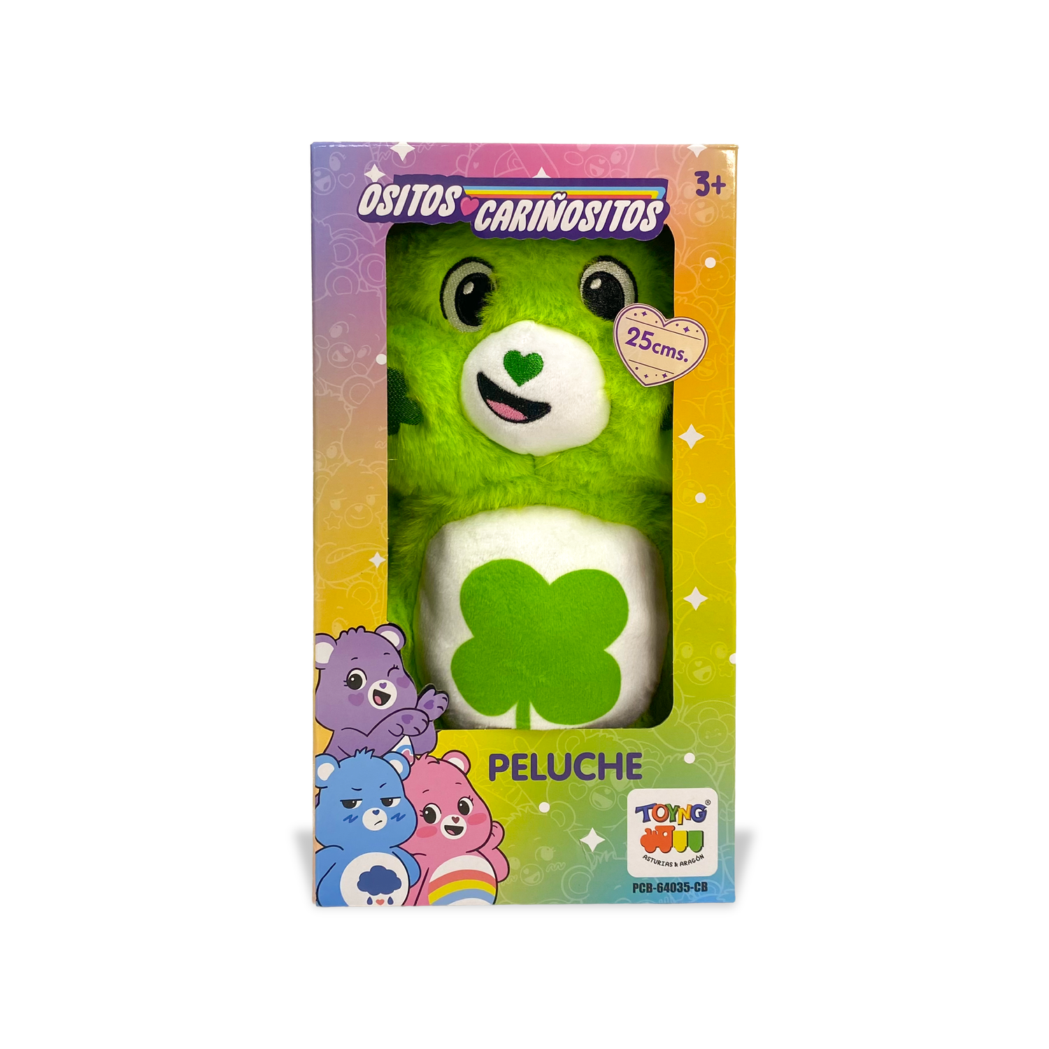 PELUCHE REVOLTOSITO VERDE 25 CM EN CAJA - OSITOS CARIÑOSITOS - PERÚ - 3
