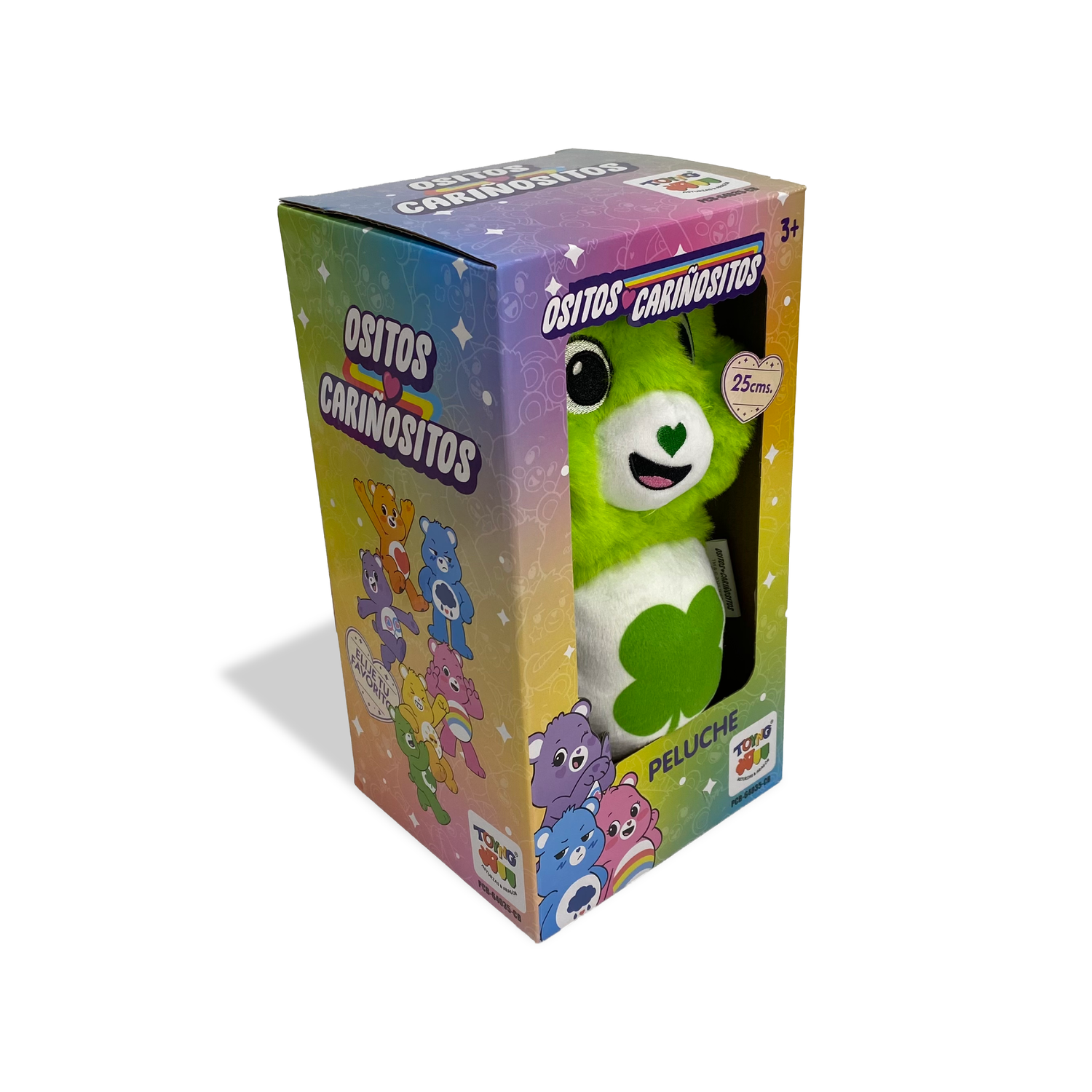 PELUCHE REVOLTOSITO VERDE 25 CM EN CAJA - OSITOS CARIÑOSITOS - PERÚ - 4